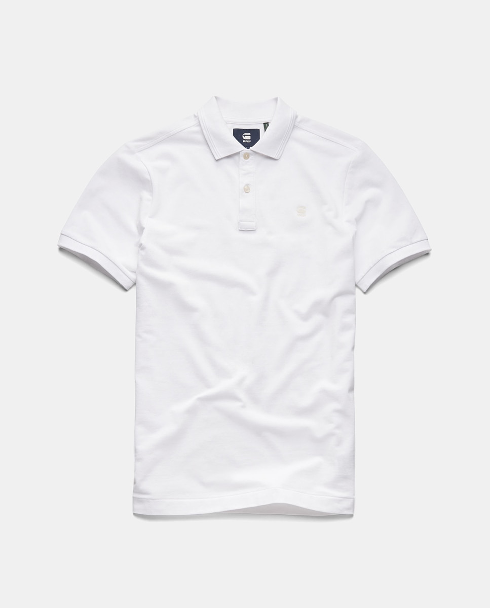 Polo Slim de Manga Curta - Branco Branco-5