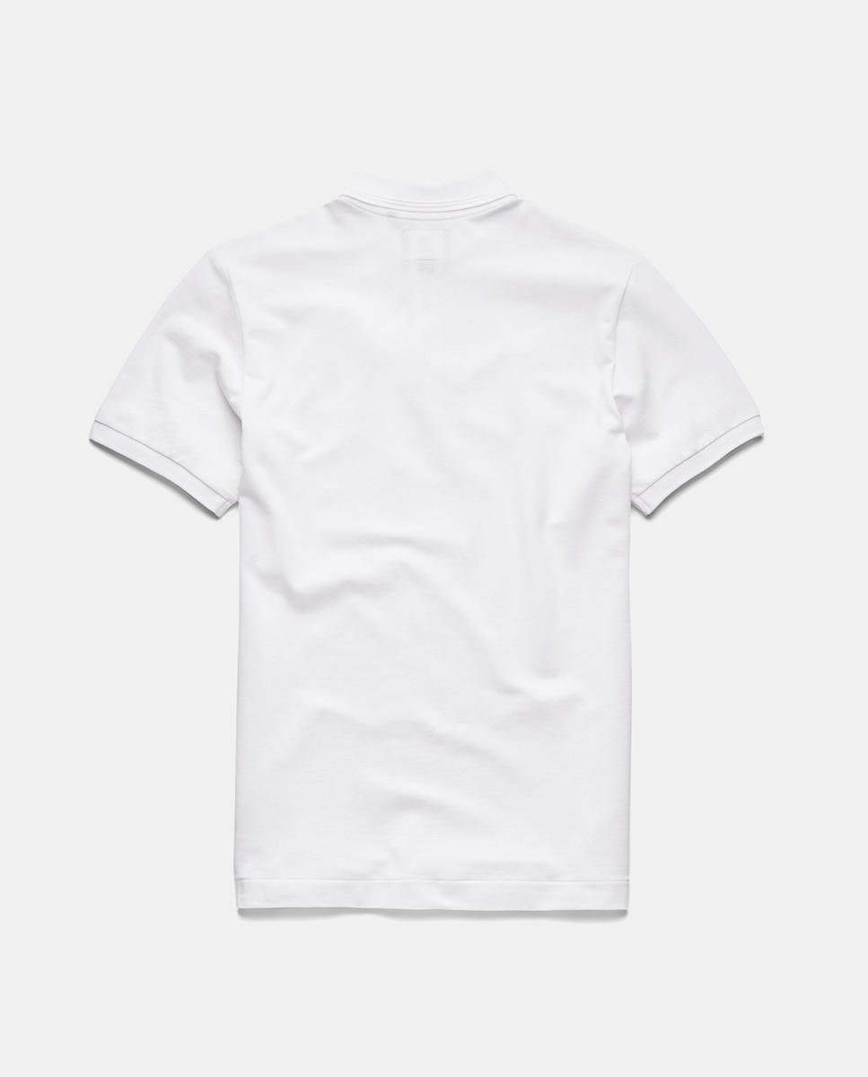 Polo Slim de Manga Curta - Branco Branco-6