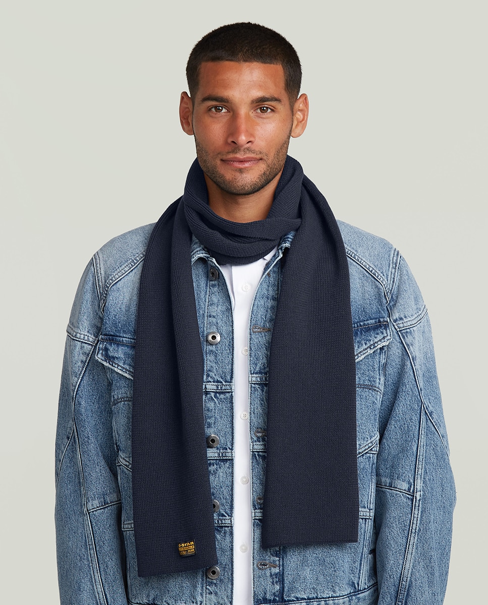 Cachecol com Tecido Suave Azul-2