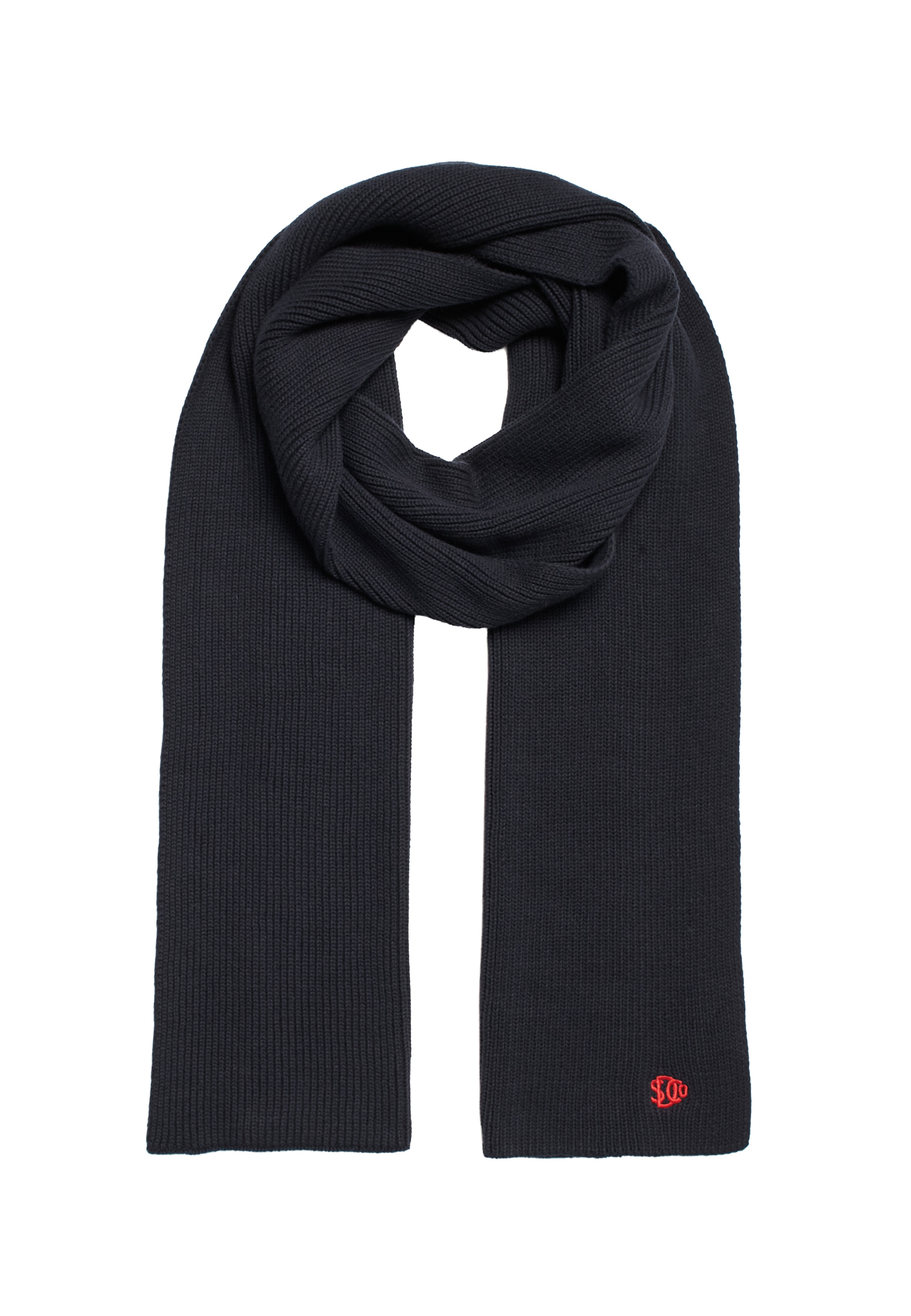 Bufanda de punto SD Logo de hombre - Superdry - Azul marino Azul marino-1