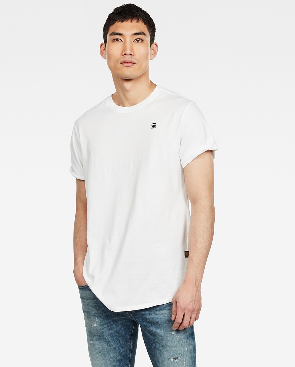 Camiseta de hombre de manga corta y corte relajado - G-Star - Blanco Blanco-1