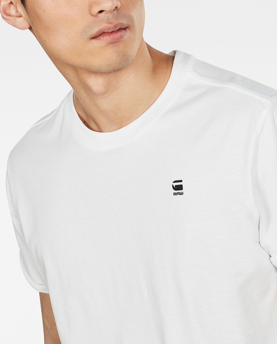 Camiseta de hombre de manga corta y corte relajado - G-Star - Blanco Blanco-3