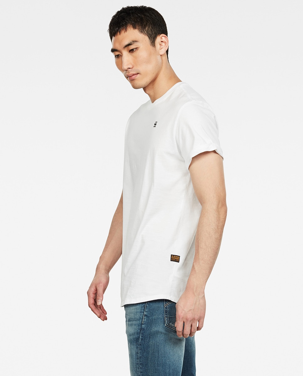 Camiseta de hombre de manga corta y corte relajado - G-Star - Blanco Blanco-4