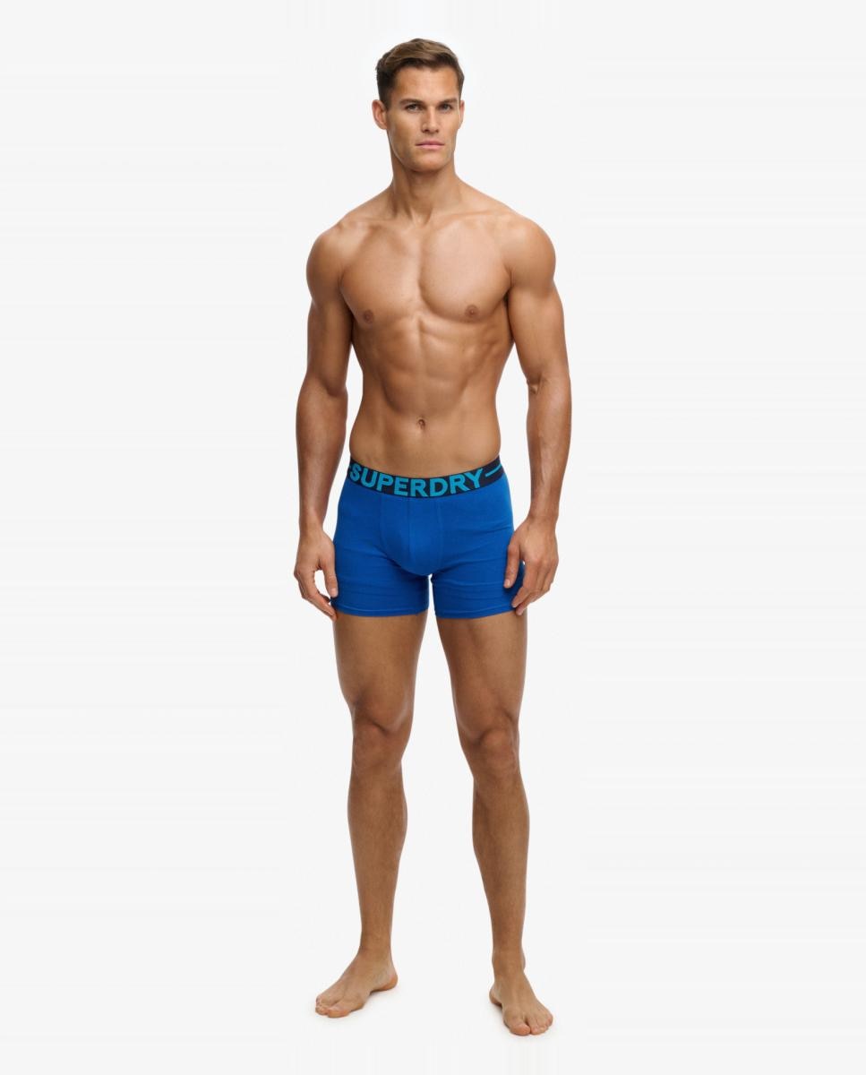 Pack triple de boxers de hombre - Superdry - Azul Azul-3
