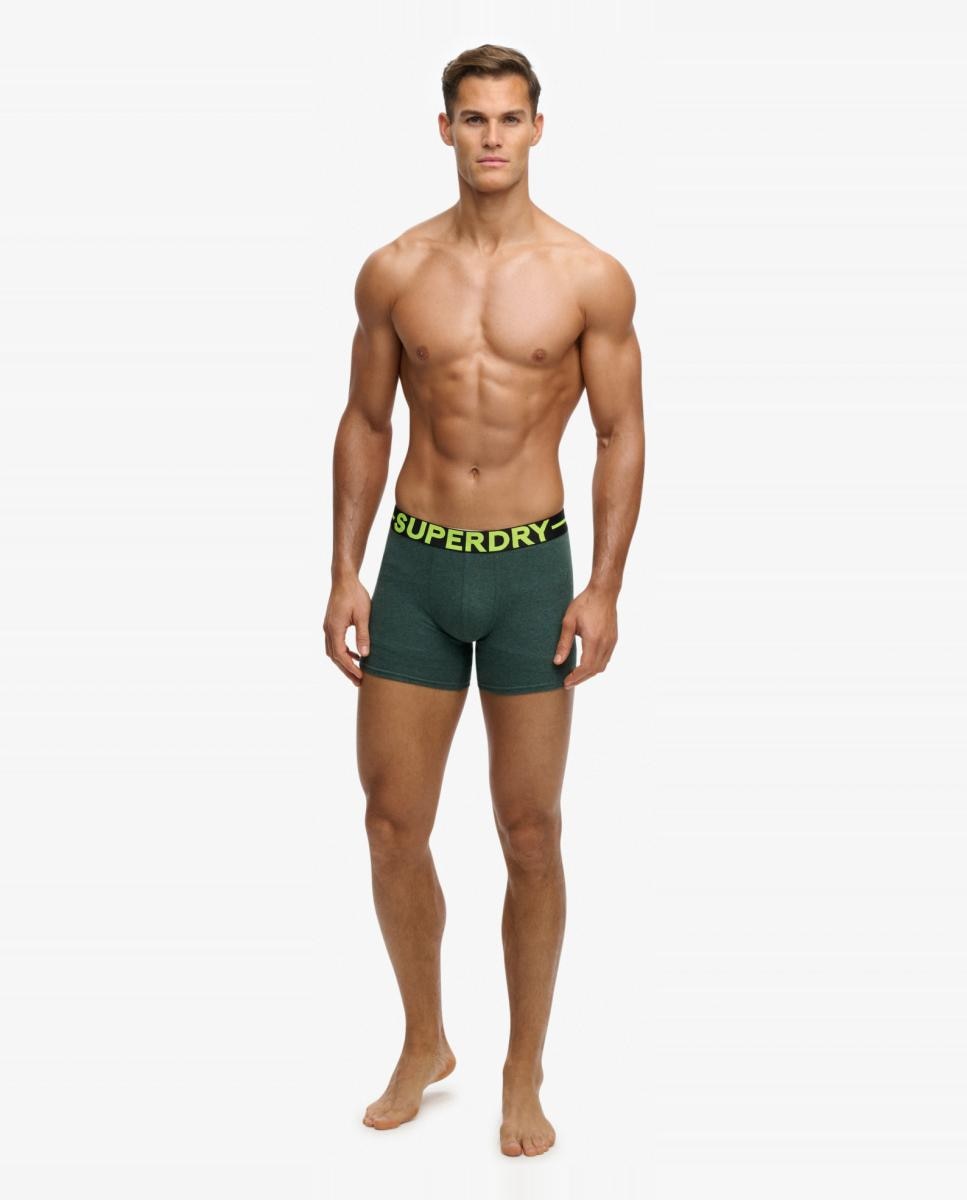 Pack triple de boxers de hombre - Superdry - Verde Verde-3