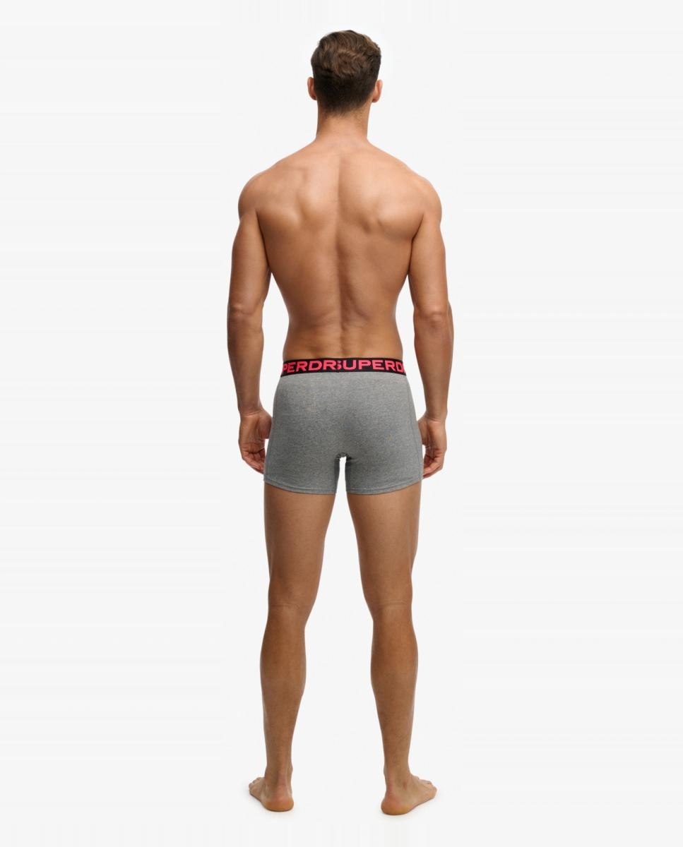 Pack triple de boxers de hombre - Superdry - Gris Gris-2