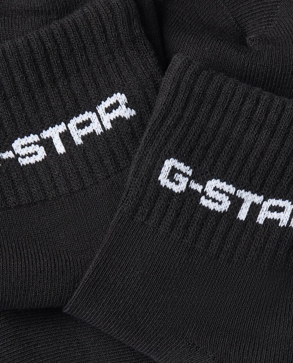 Pack de 3 pares de calcetines de hombre - G-Star - Negro Negro-4