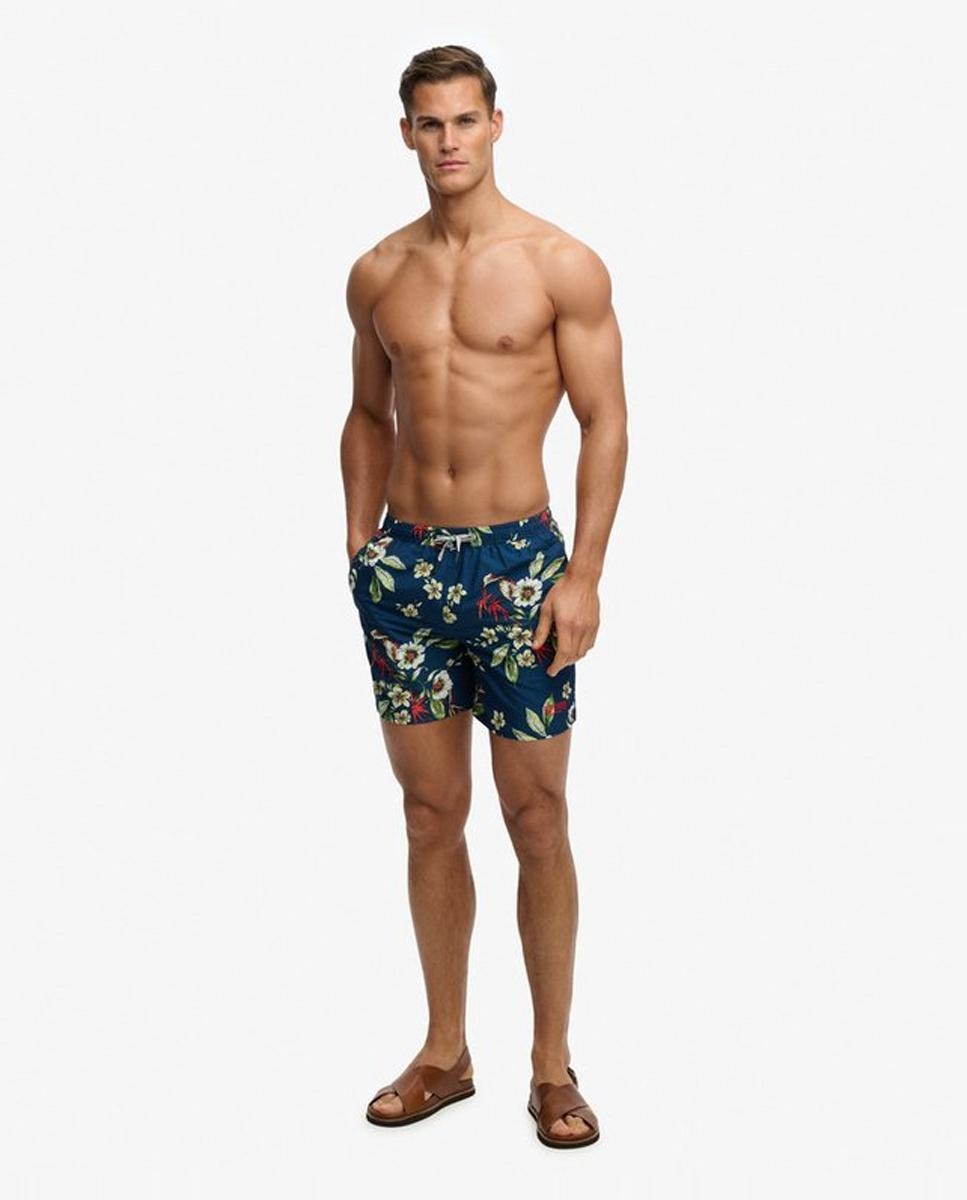 Imagem 0 de Calções de Banho com Estampado Havaiano 16 Polegadas