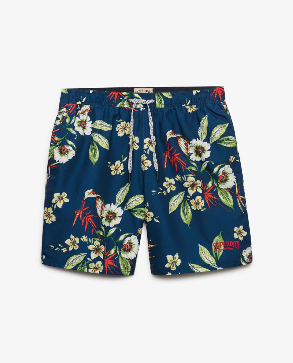 Imagem 0 de Calções de Banho com Estampado Havaiano 16 Polegadas