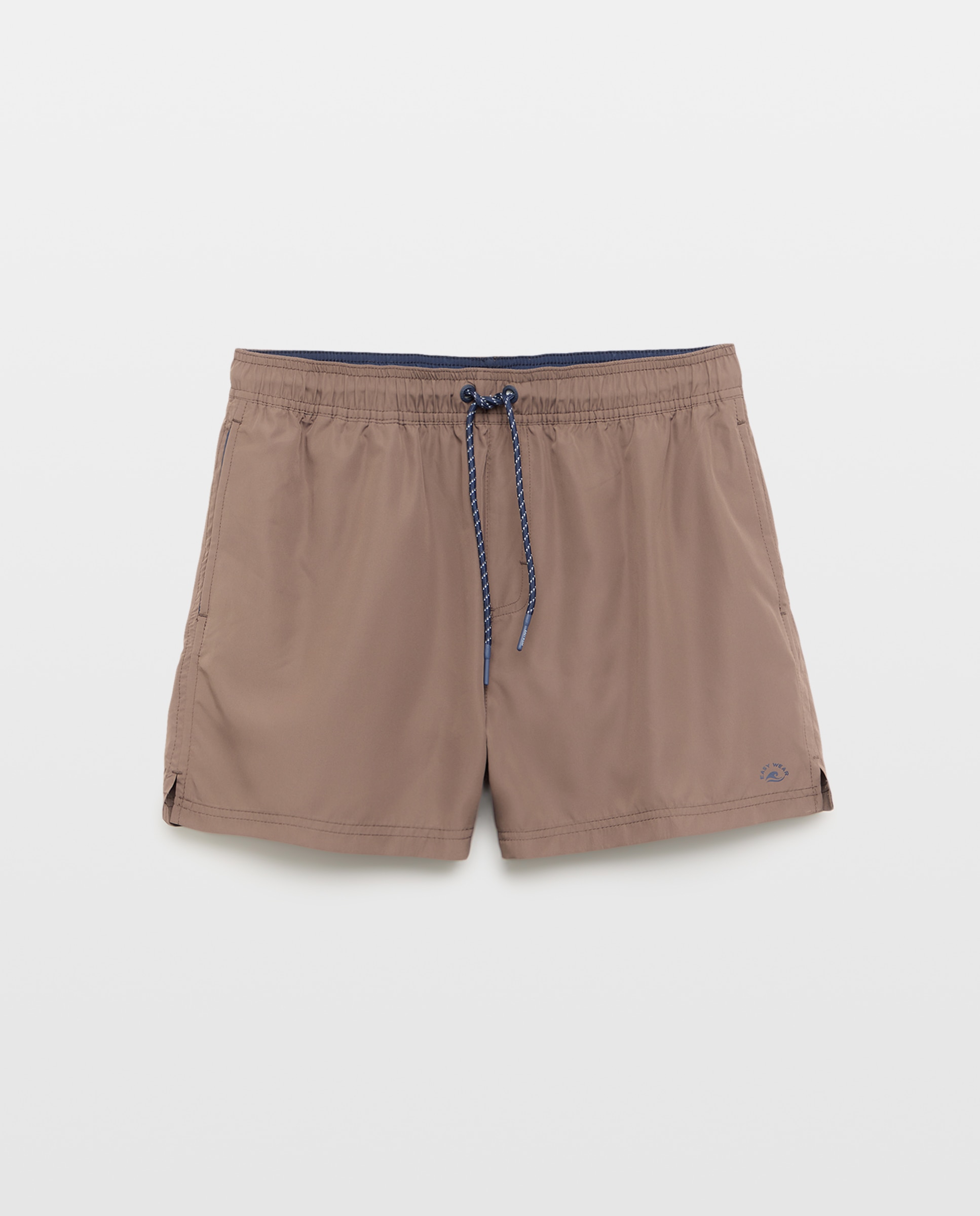Bañador bermuda liso de hombre - Easy Wear - 580 Musgo Chocolate-3