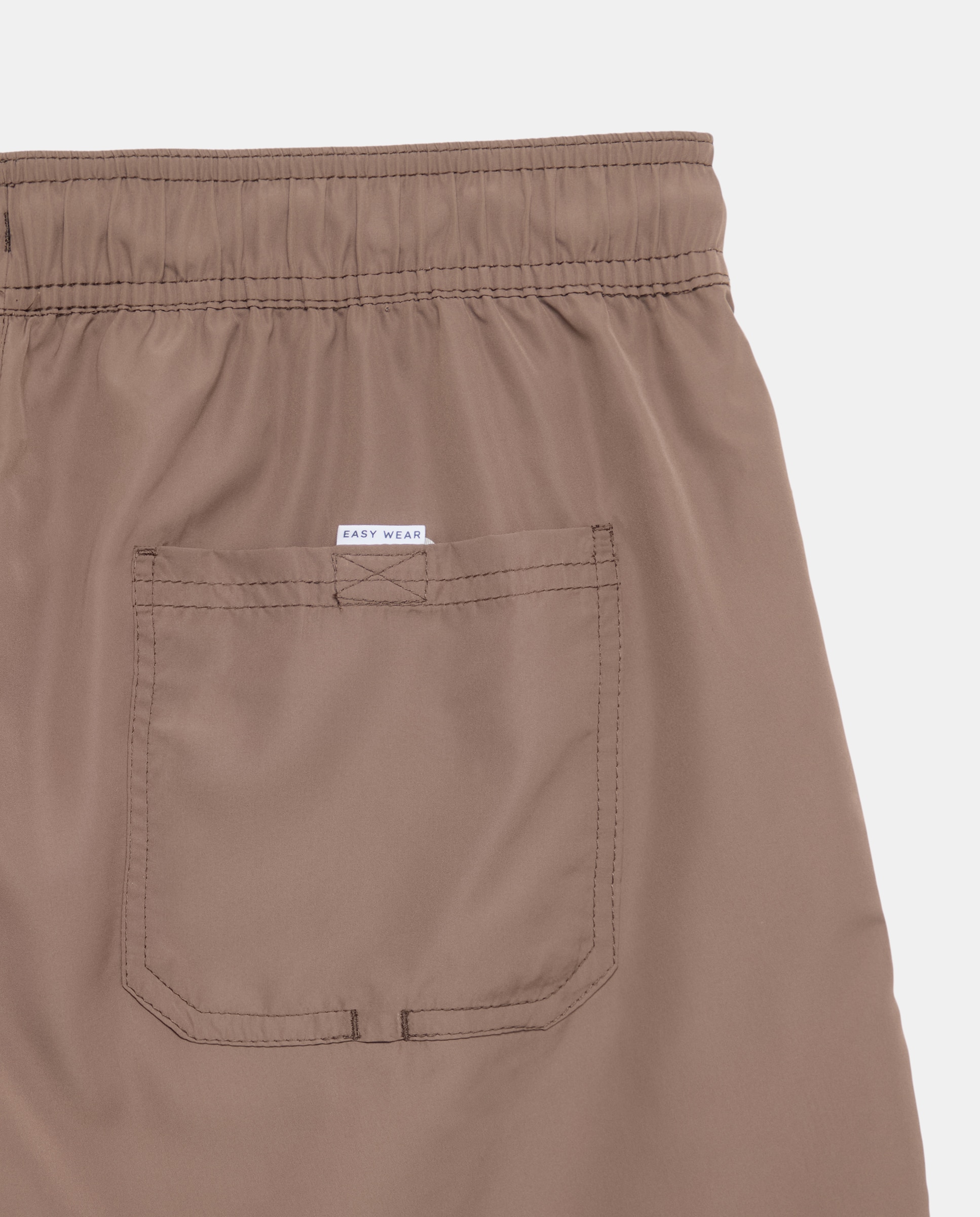 Bañador bermuda liso de hombre - Easy Wear - 580 Musgo Chocolate-4
