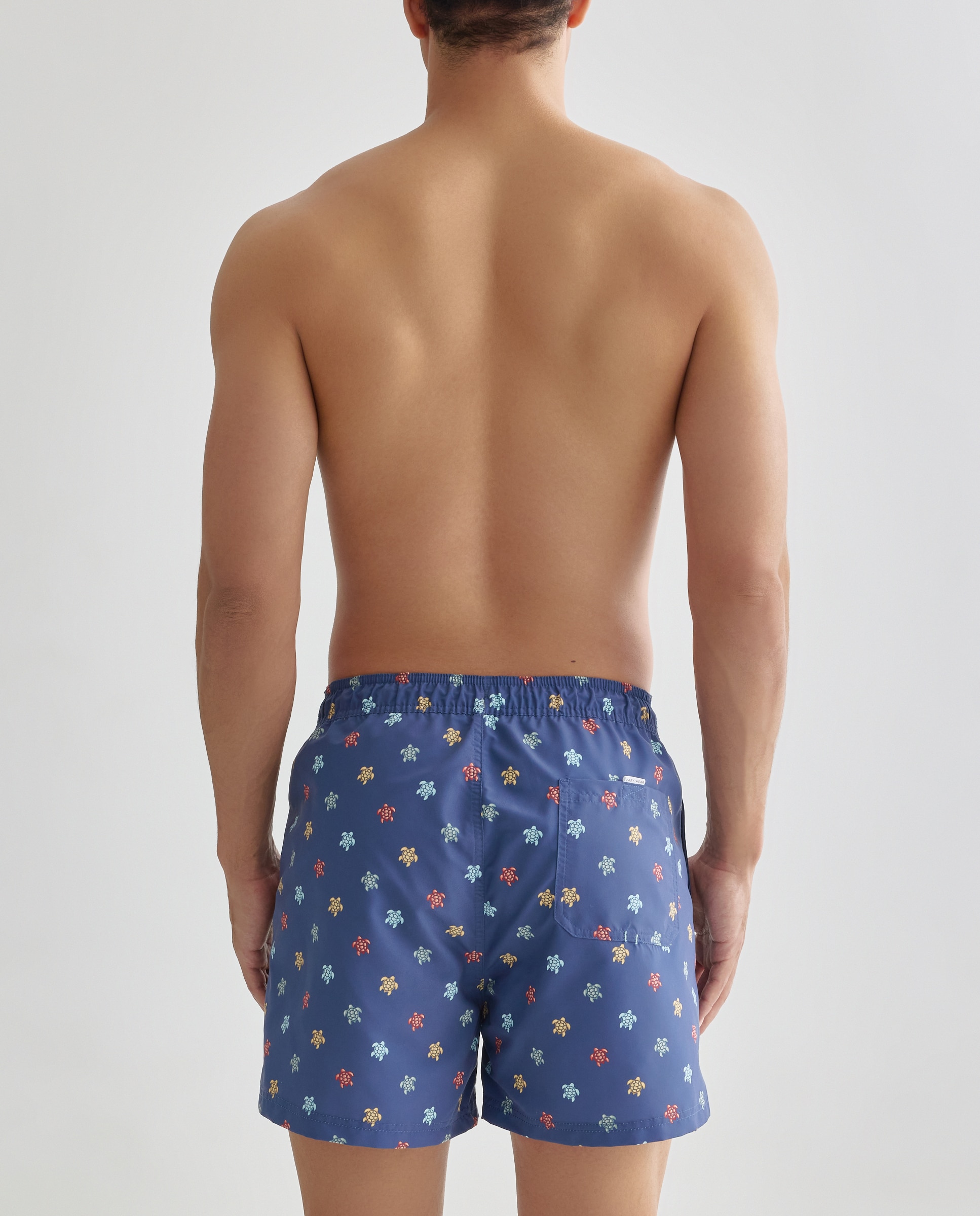 Calções de banho com estampado Azul-marinho-2