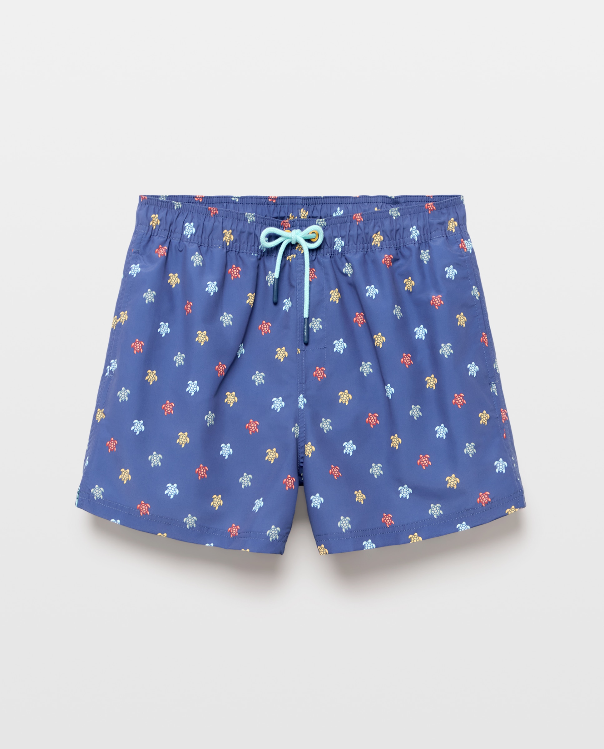 Calções de banho com estampado Azul-marinho-3