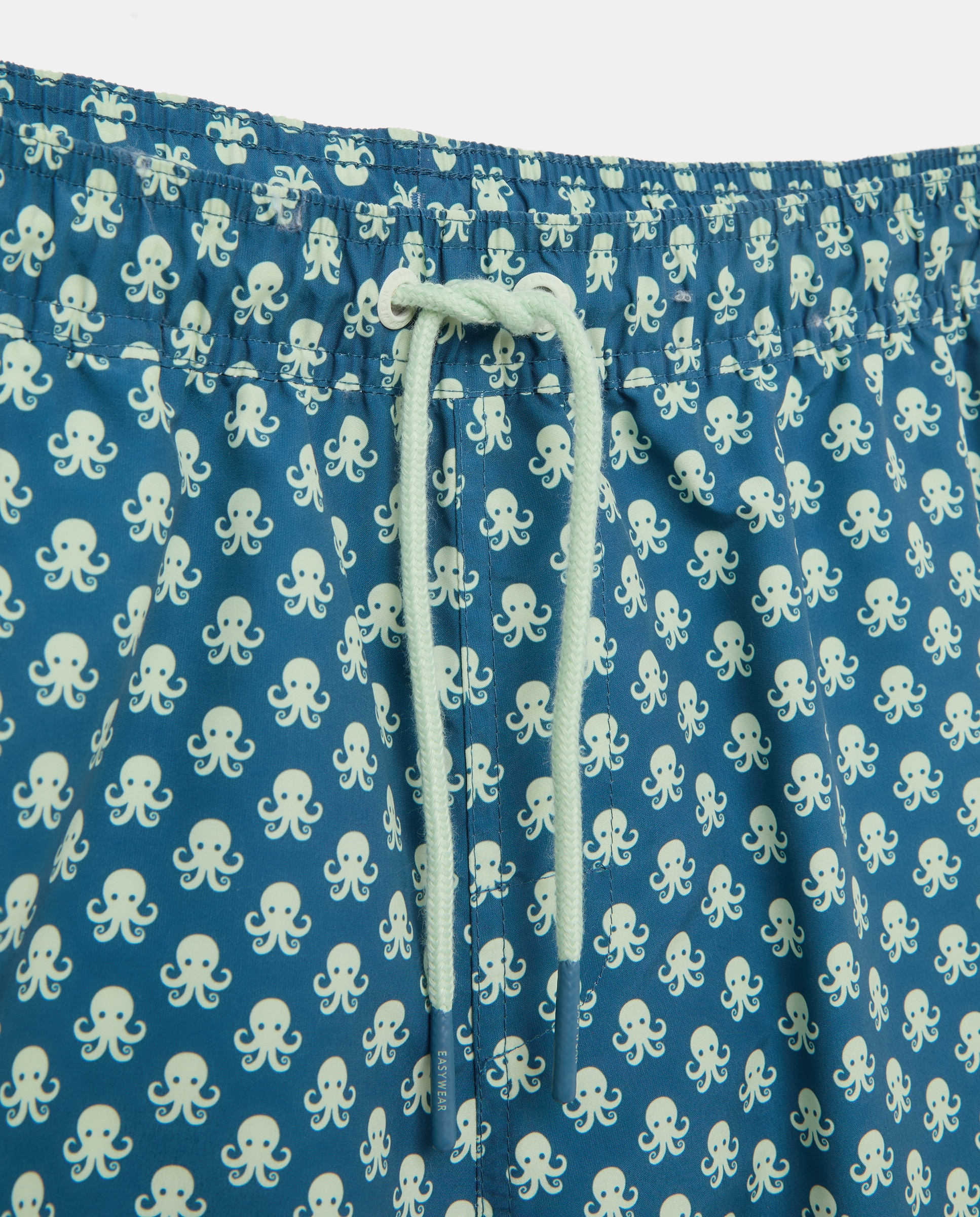 Bañador estampado de hombre - Easy Wear - Azul marino Verde-4