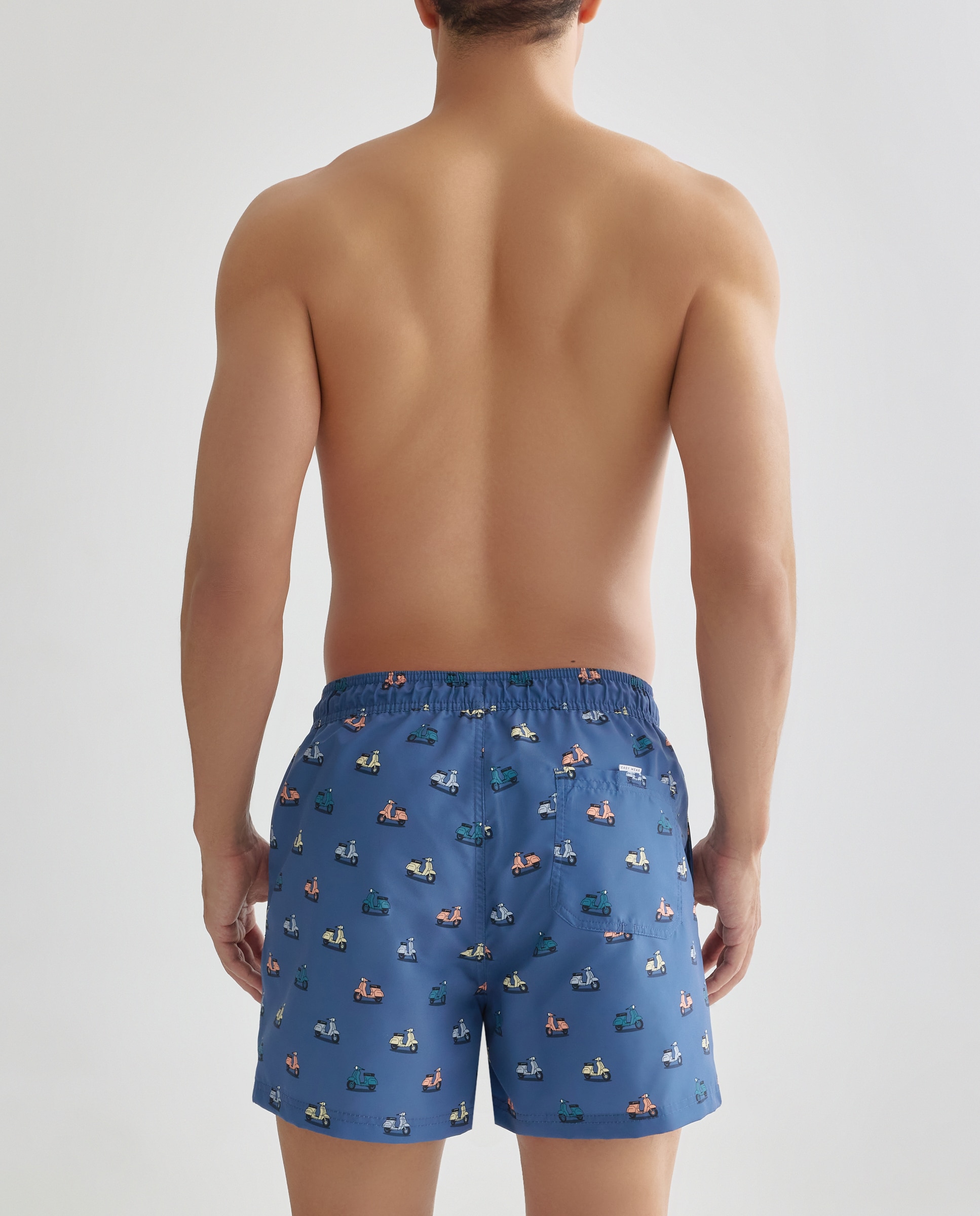 Calções de banho com estampado Cinzento-2