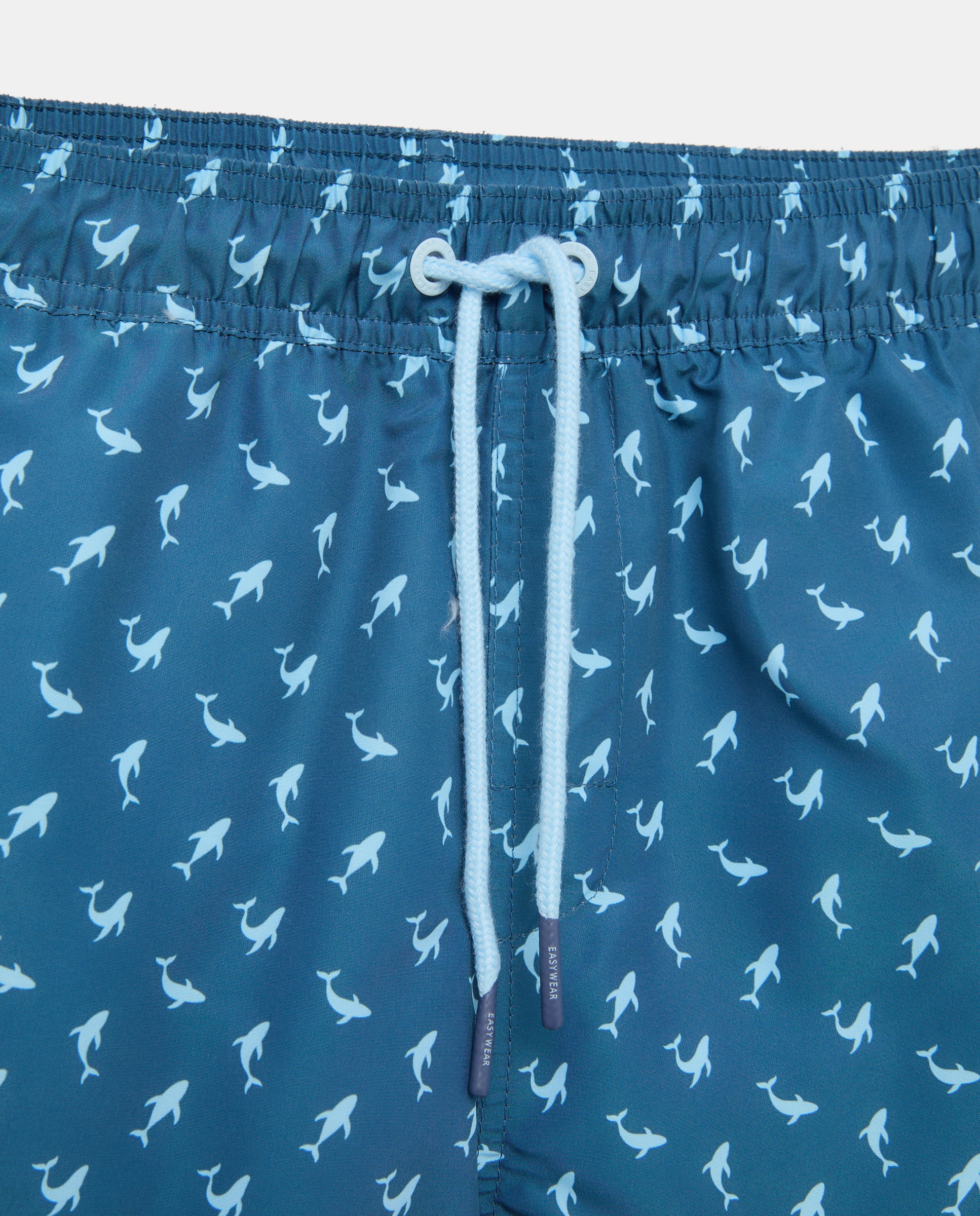 Calções de banho com estampado Azul-marinho-4
