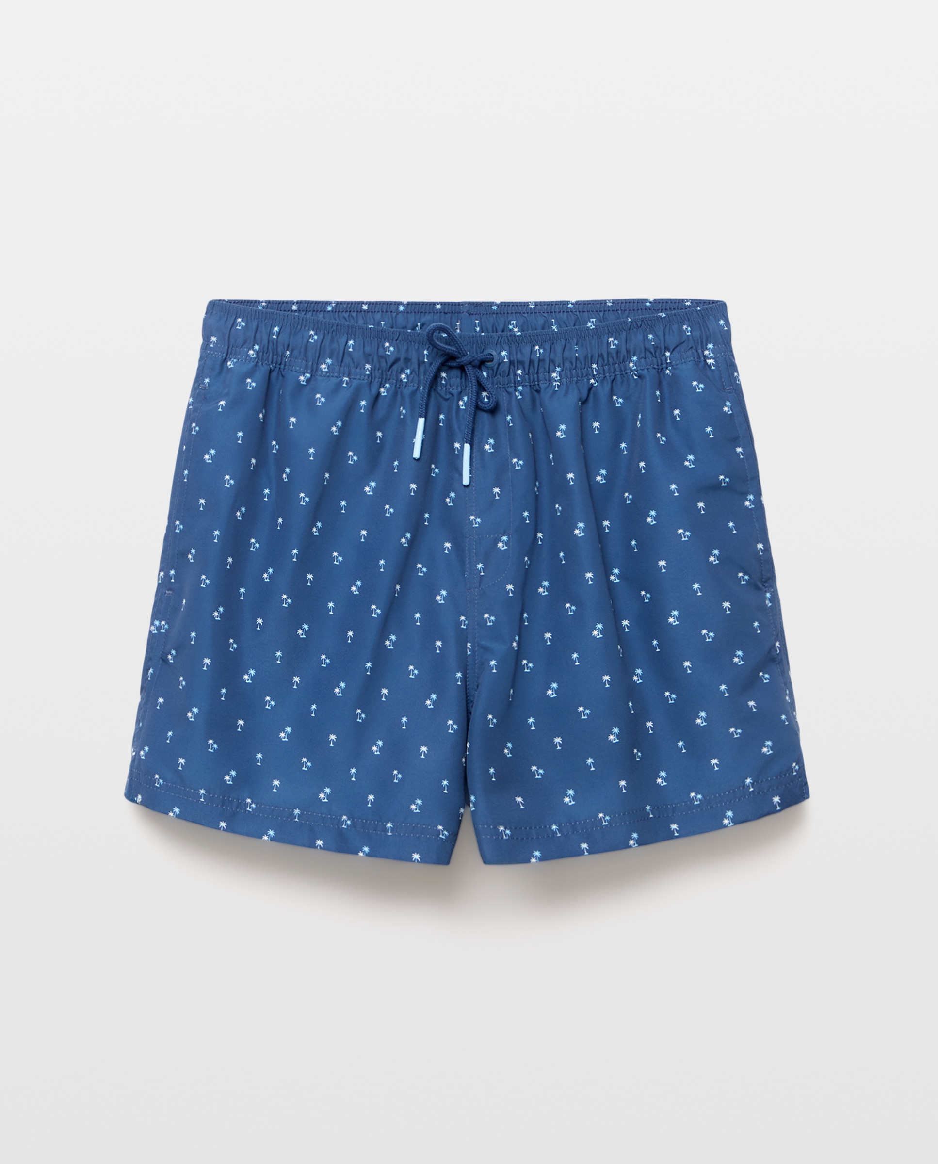 Calções de banho com estampado Azul-marinho-3