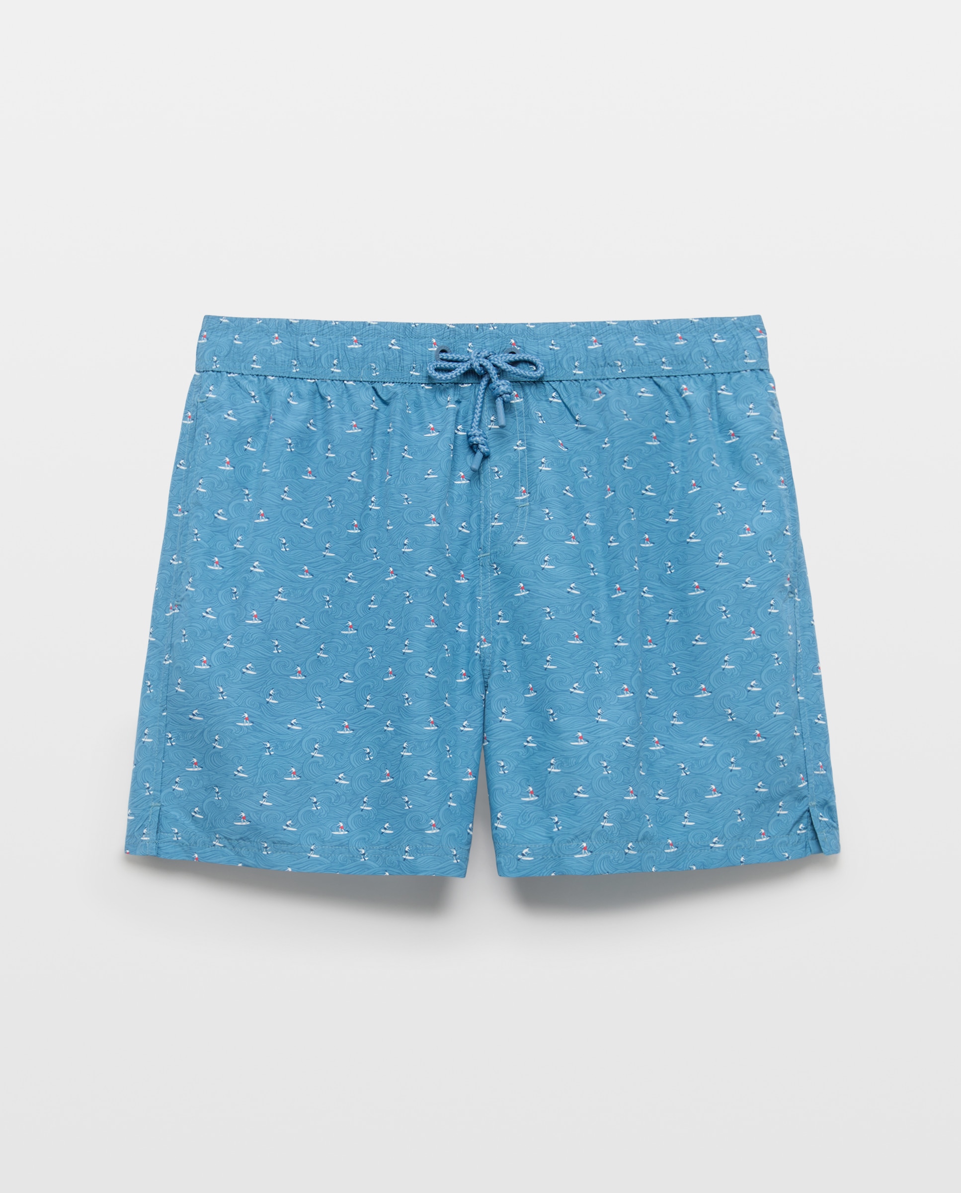 Calções de Banho Estampados Azul-3