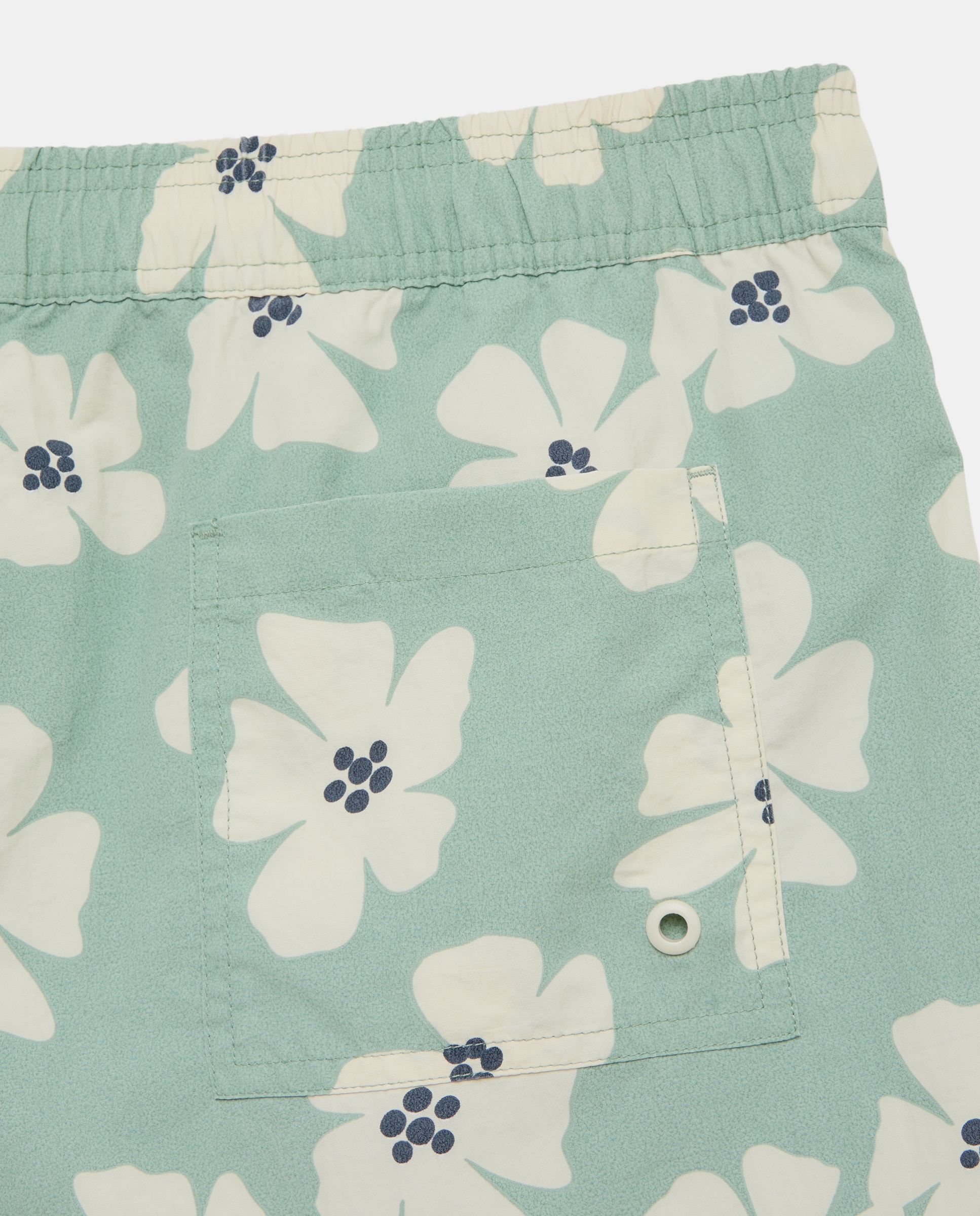 Calções de Banho com Estampado 582 Verde Água-5
