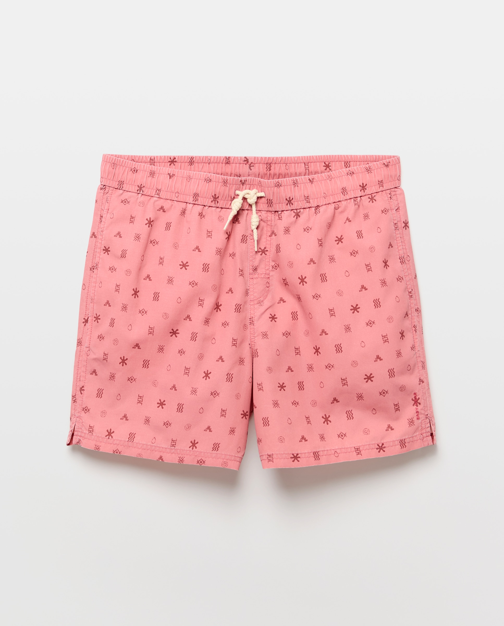 Calções de banho com estampado Rosa-3