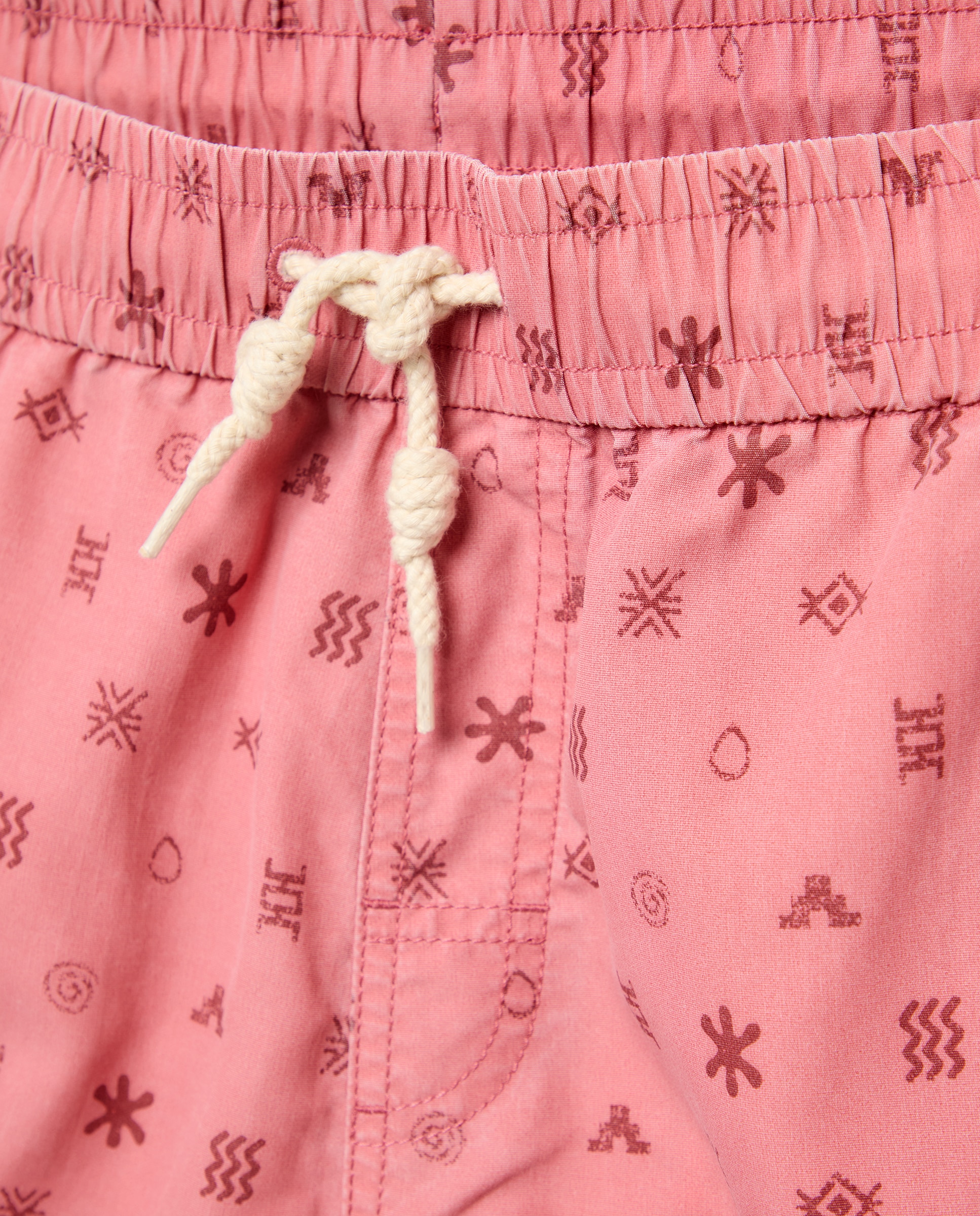 Calções de banho com estampado Rosa-4