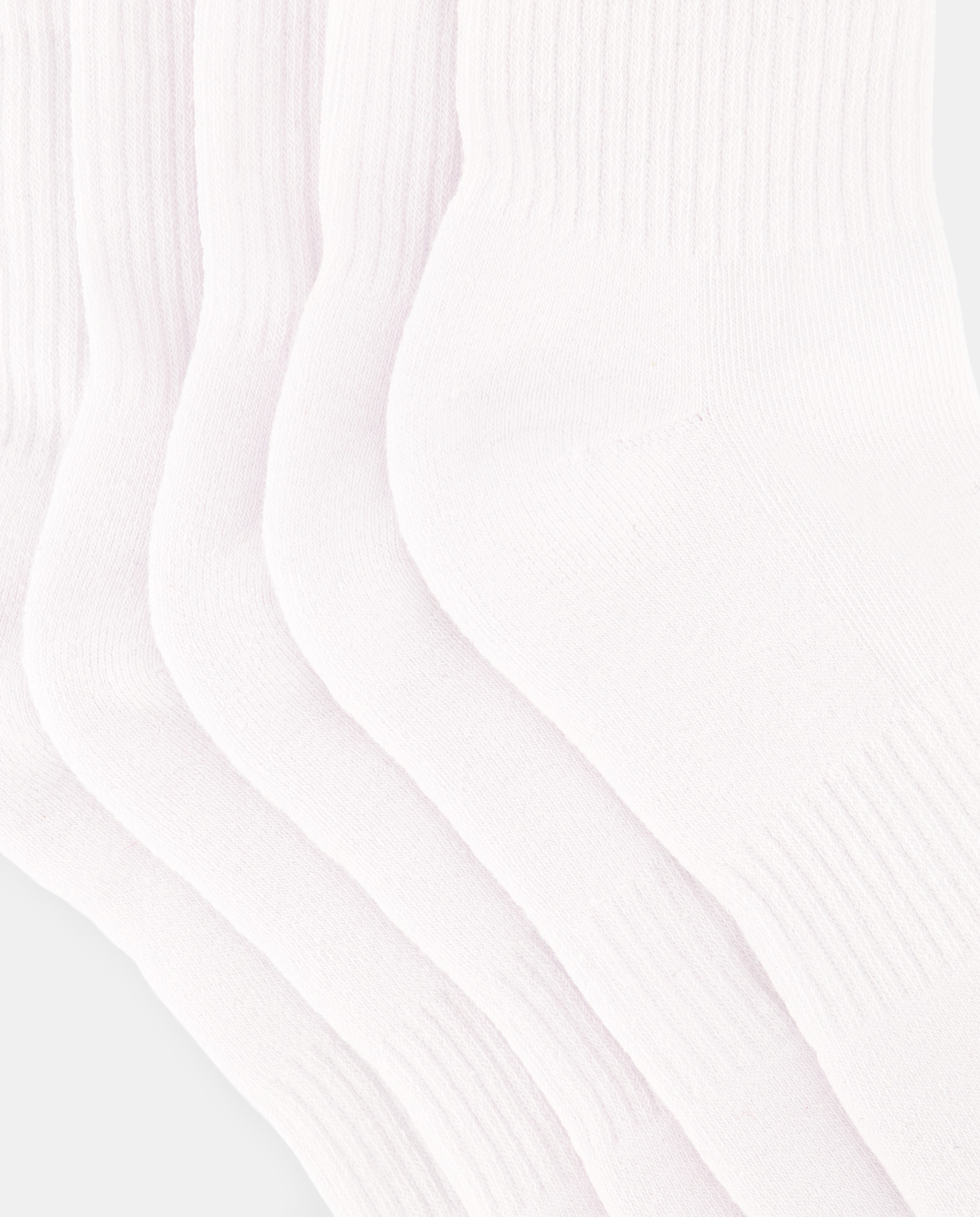 Pack 5 calcetines cortos de adulto Blanco-2