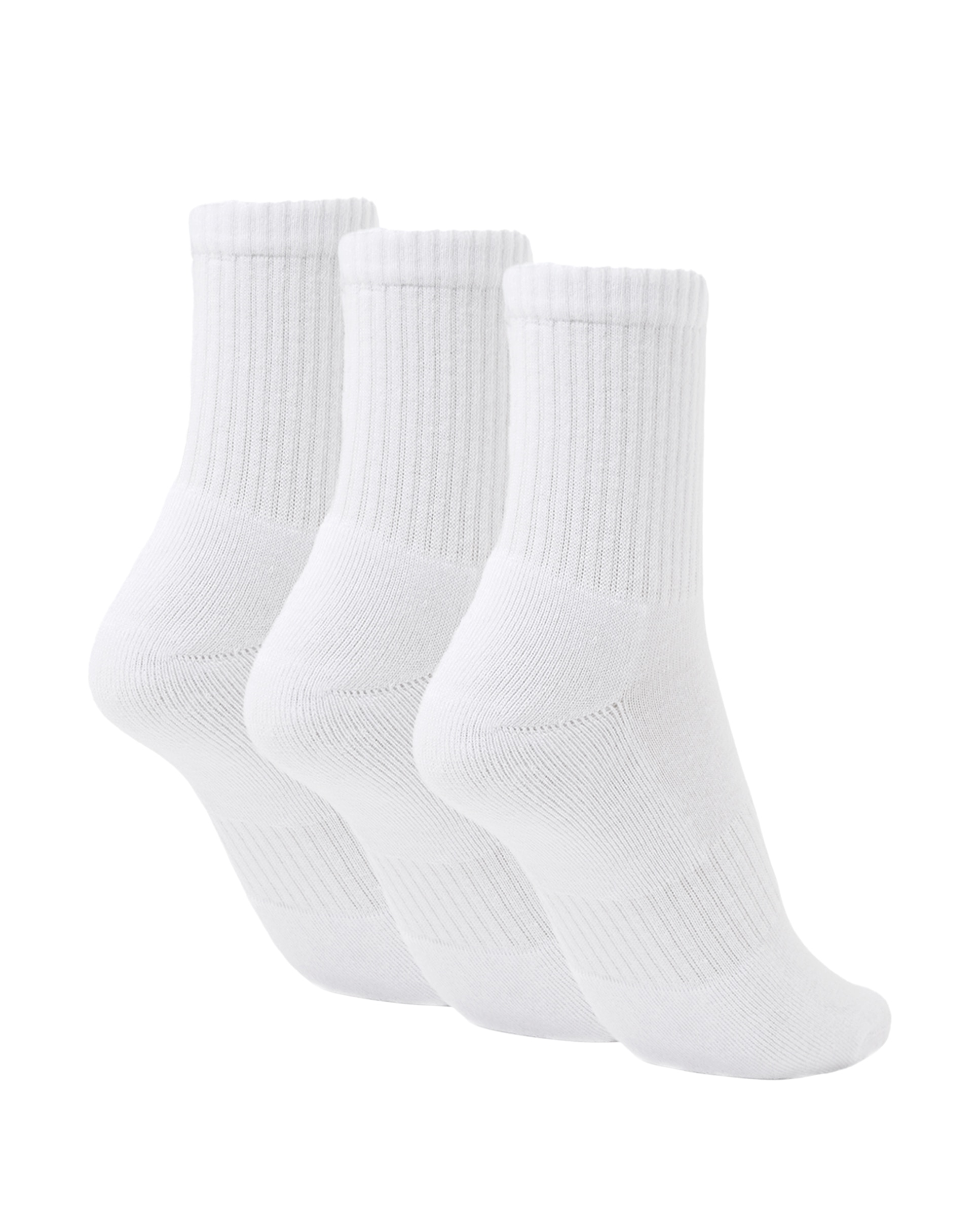 Pack 3 calcetines cortos adulto Blanco-2