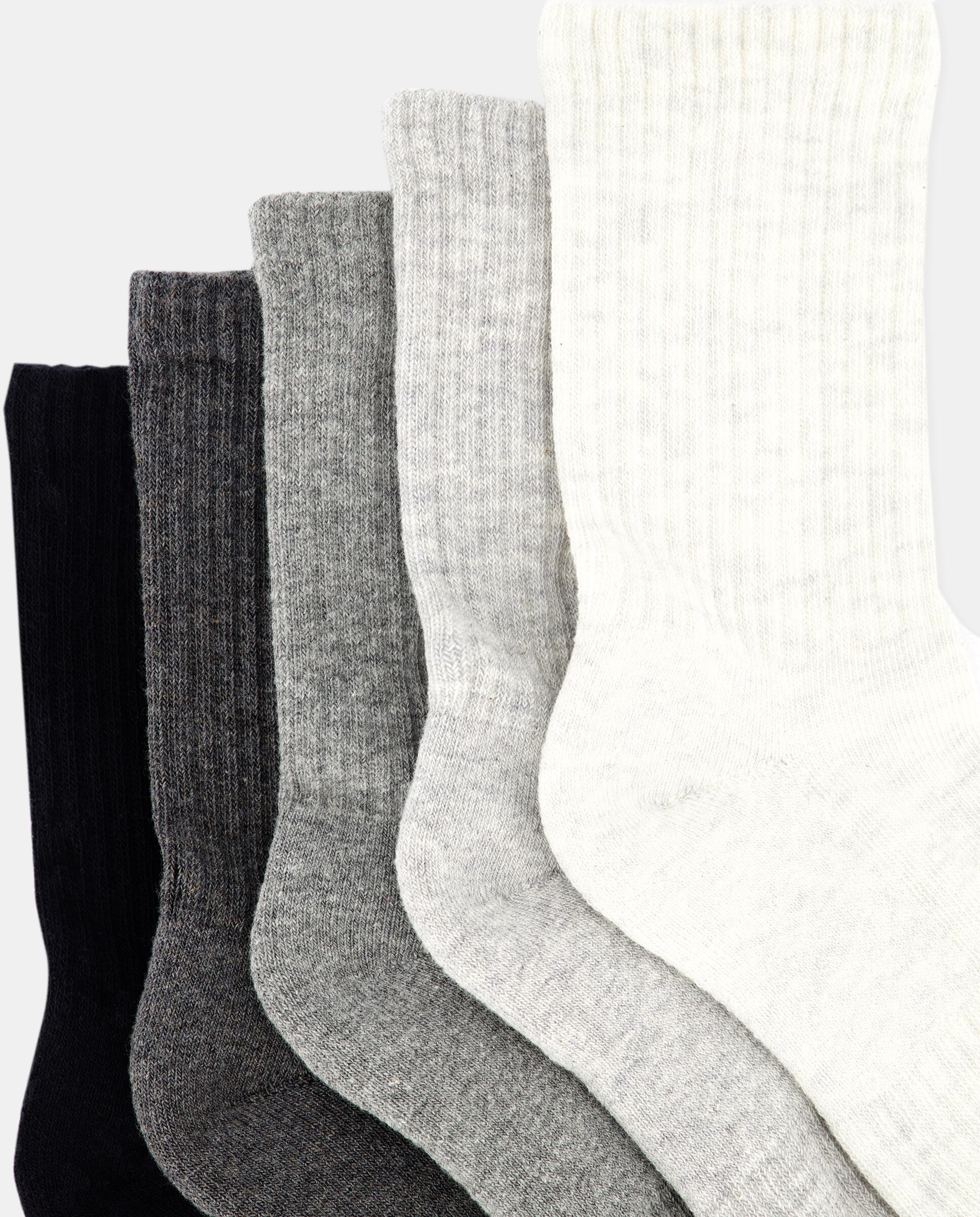 Pack 5 calcetines cortos infantil Gris-2