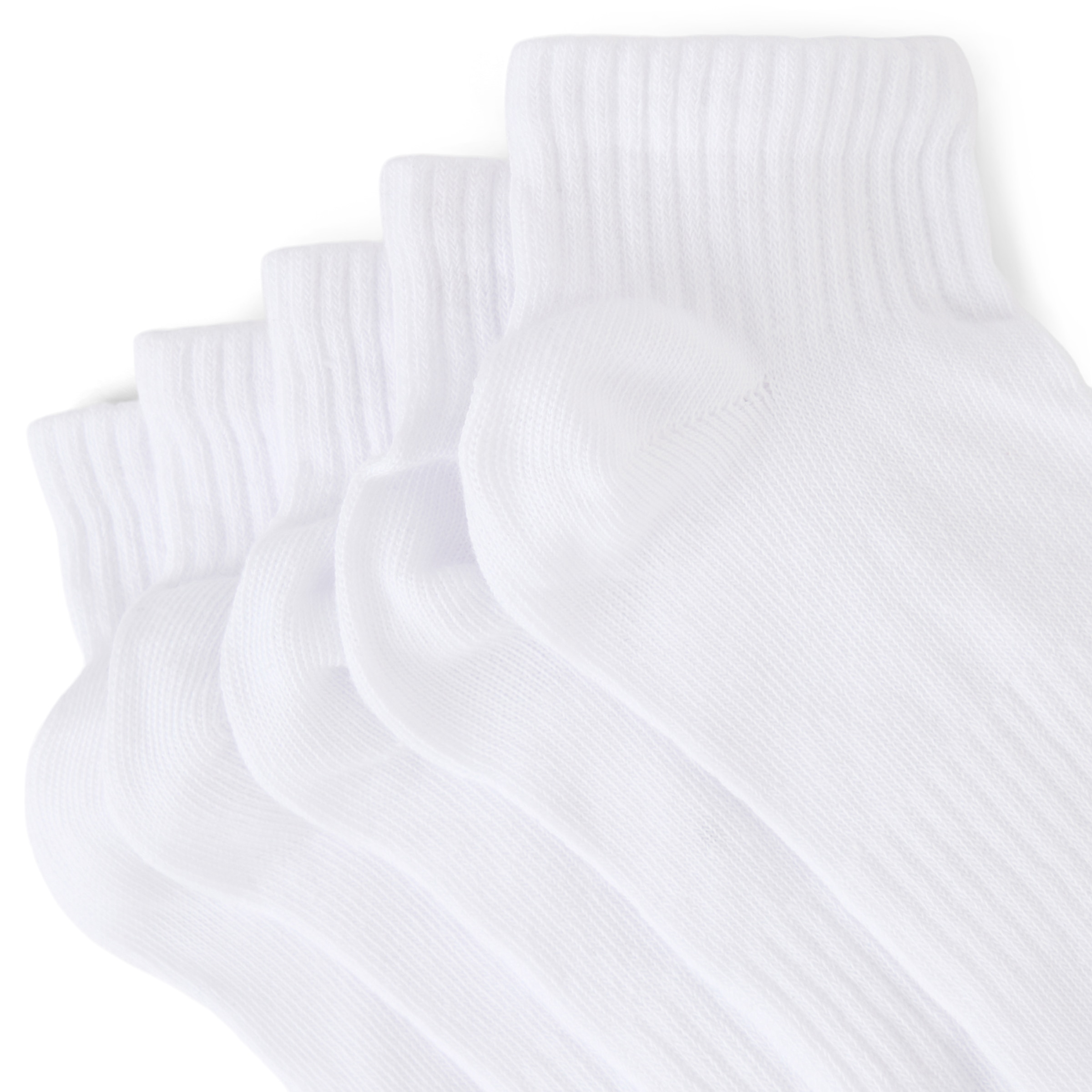 Pack de 5 calcetines tobilleros de infantil Blanco-2