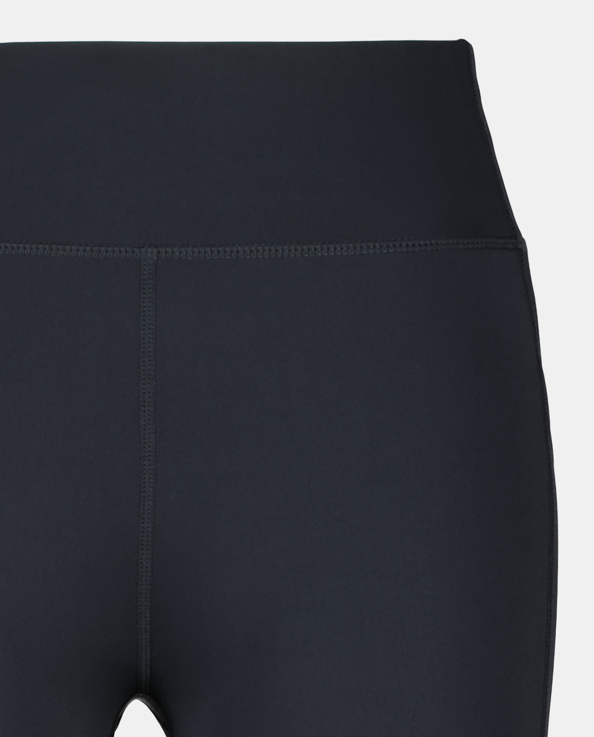 Malla running larga con bolsillo de mujer Negro-4