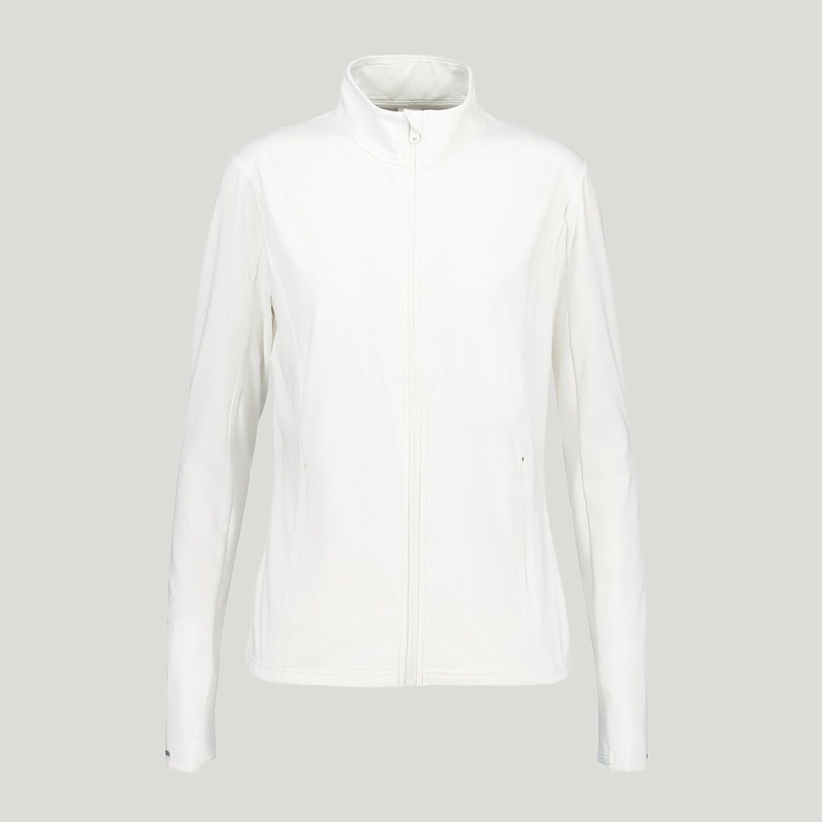 Sudadera técnica con cremallera de mujer Crema-4