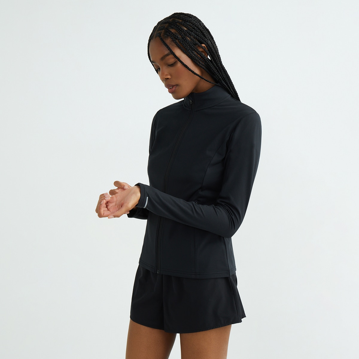 Imagen 0 de Sudadera técnica con cremallera de mujer