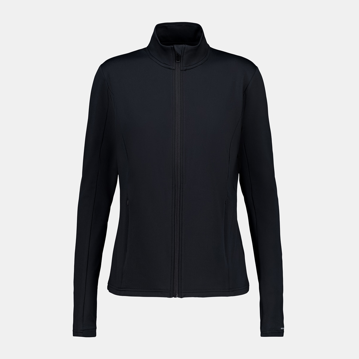 Sudadera técnica con cremallera de mujer Negro-4