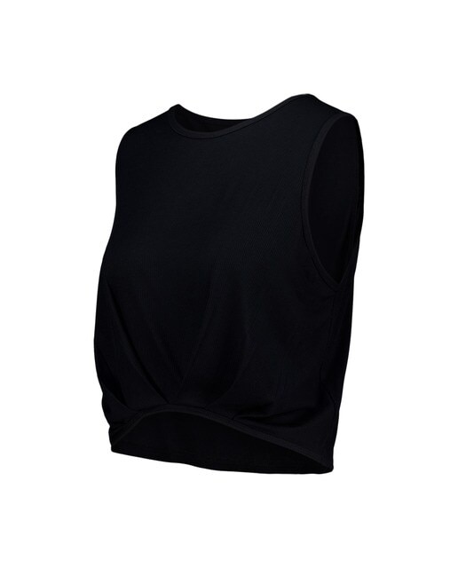 Camiseta modal nudo Negro-4