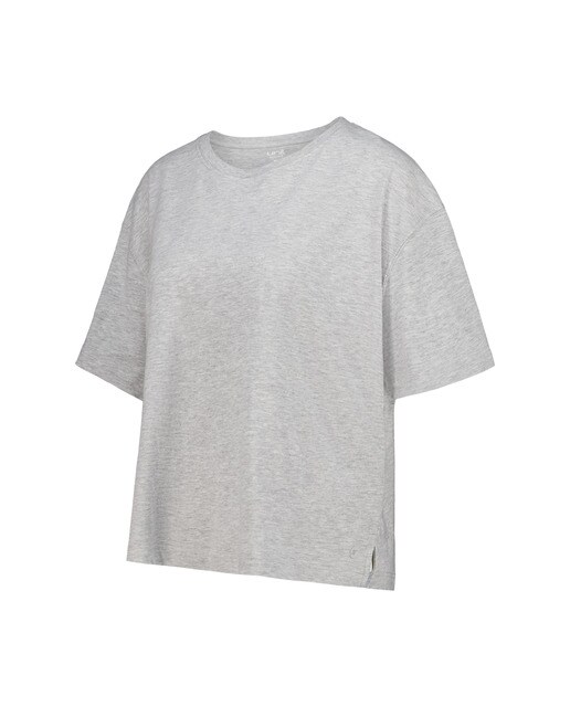 Camiseta holgada mujer Gris-4