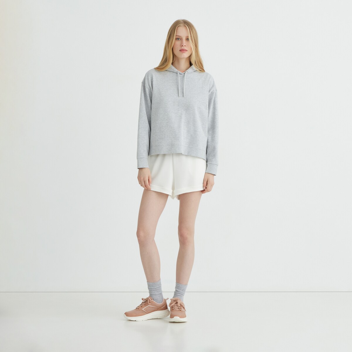 Sudadera capucha mujer Gris-2