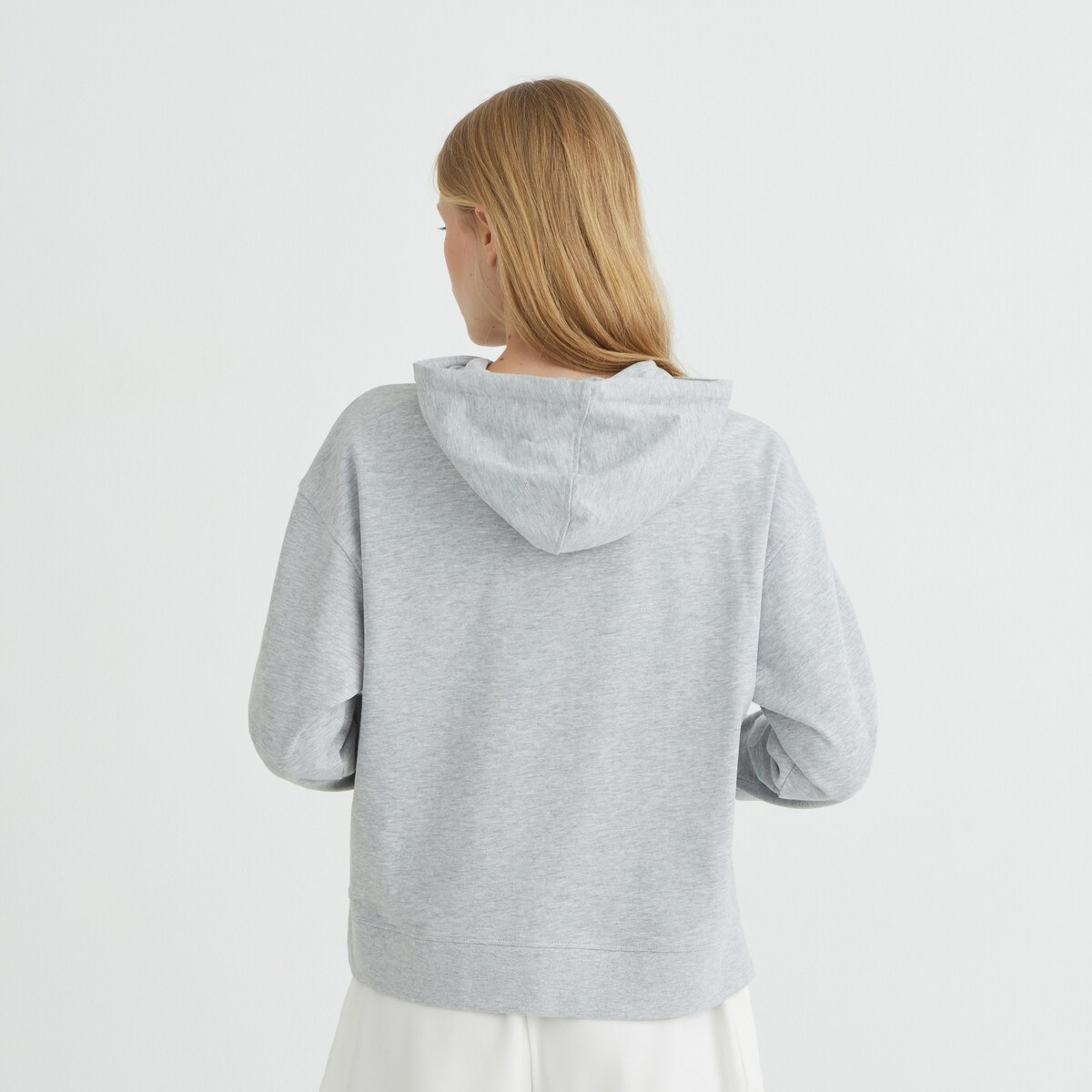 Sudadera capucha mujer Gris-3