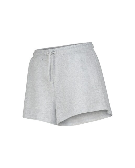 Pantalón corto terry mujer Gris-4