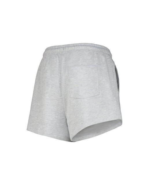 Pantalón corto terry mujer Gris-5