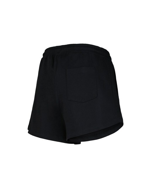 Pantalón corto terry mujer Negro-5