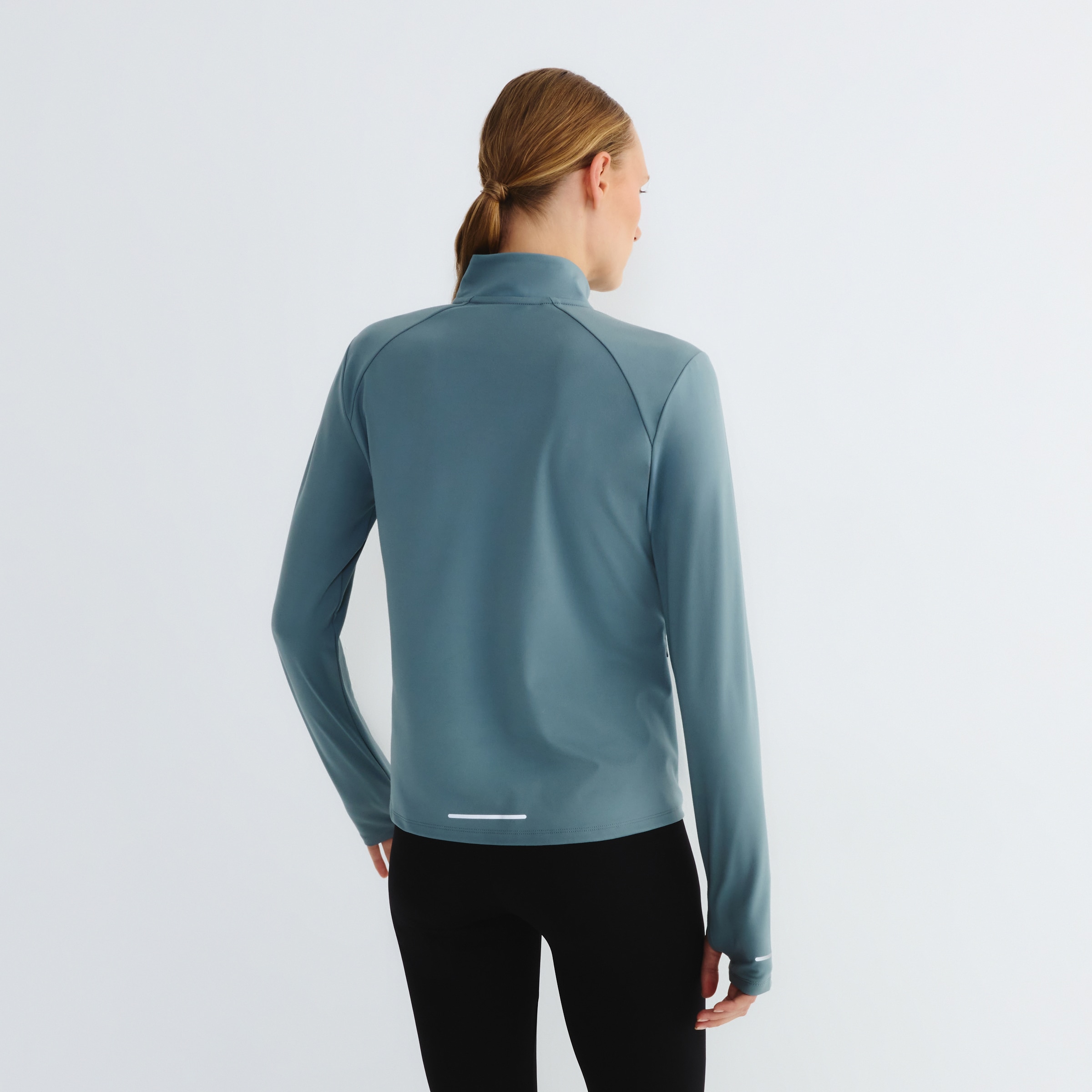 Camiseta Técnica Manga Larga Mujer Verde-2