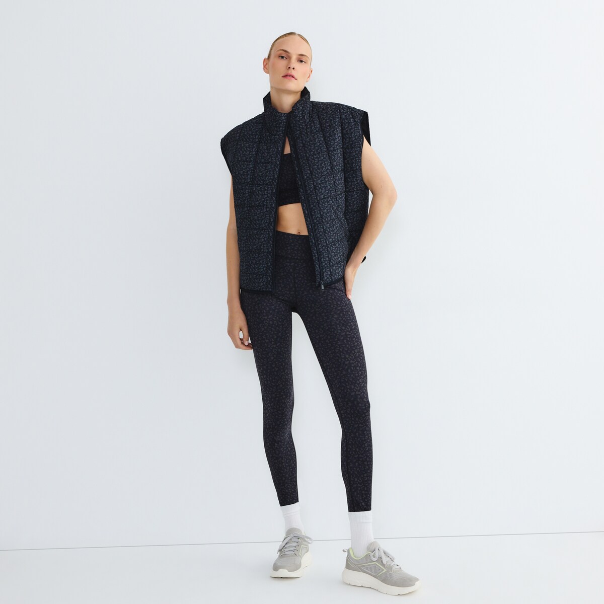 Chaleco Acolchado Mujer Negro-2