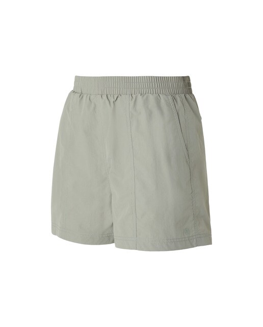 Pantalón corto senderismo mujer Verde claro-4