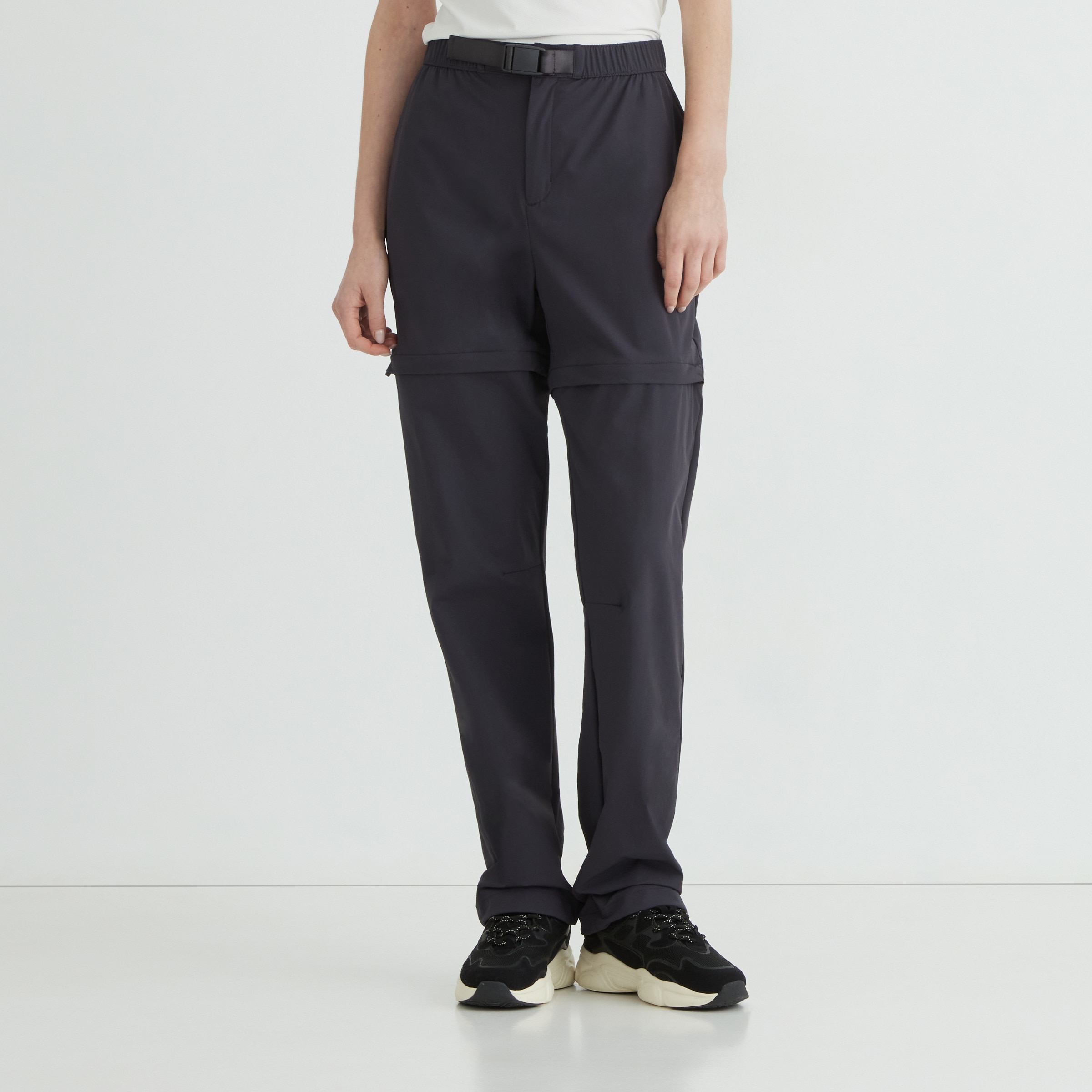 Pantalón desmontable mujer Gris-2