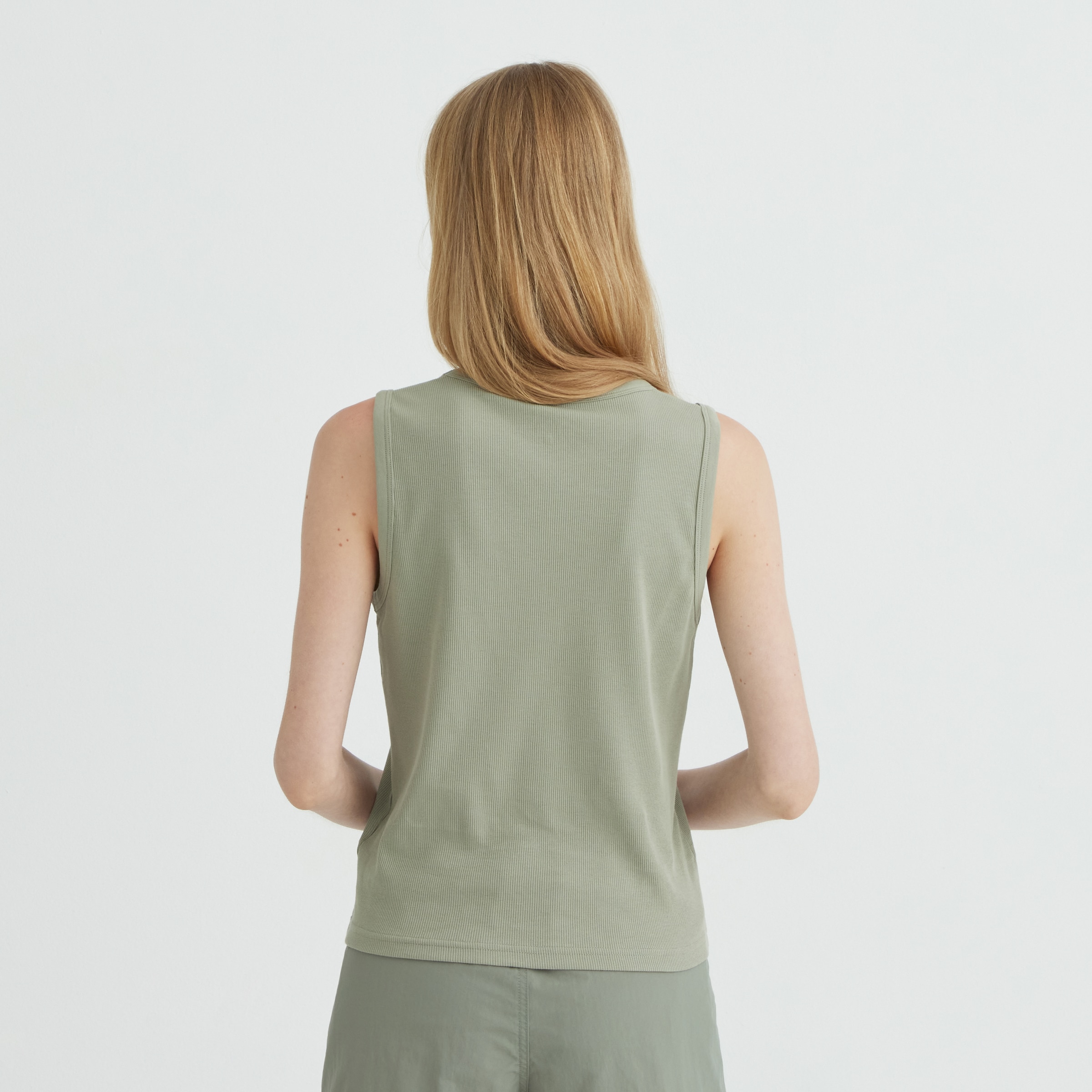 Camiseta ajustada mujer Verde-3