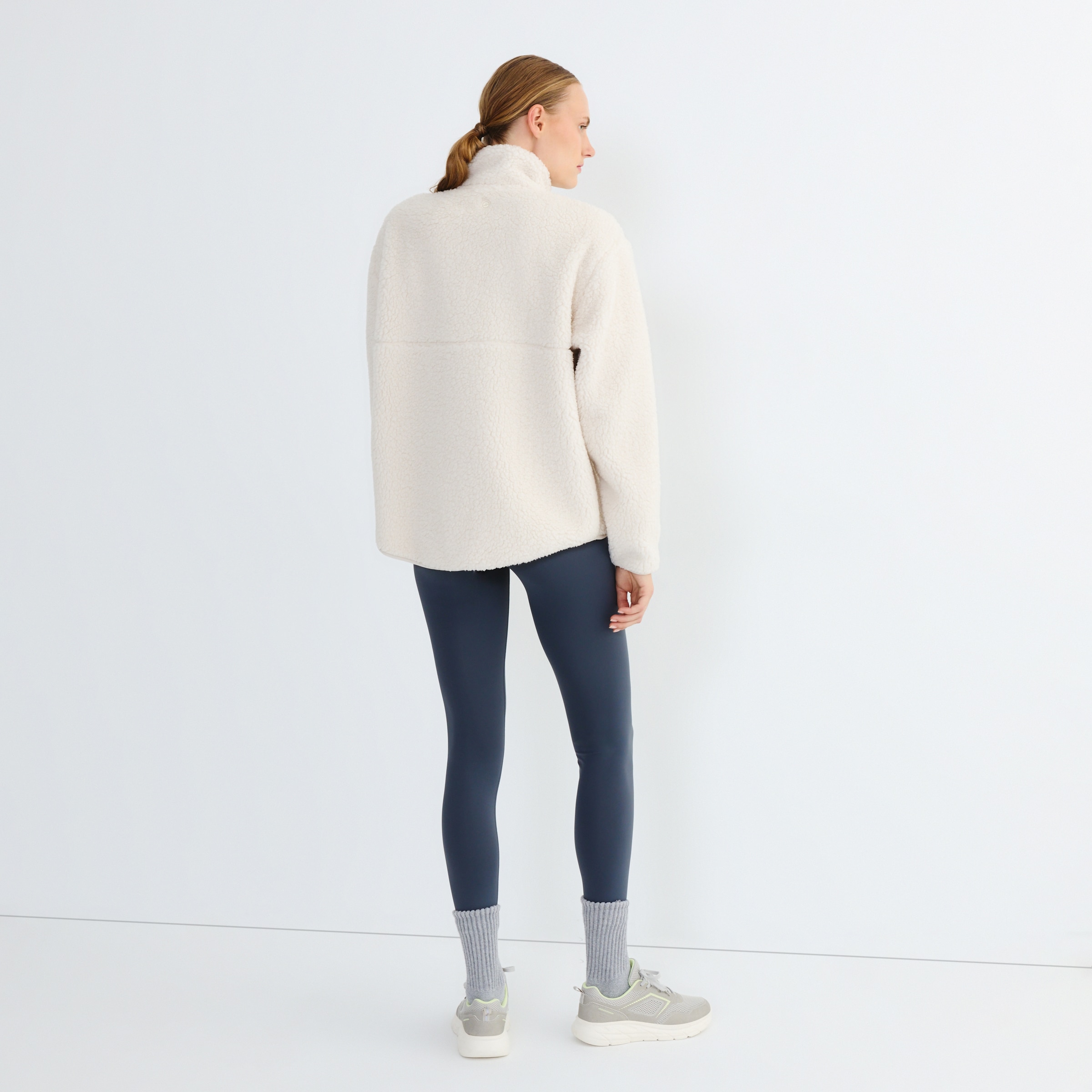 Chaqueta Borreguito Mujer Blanco-2