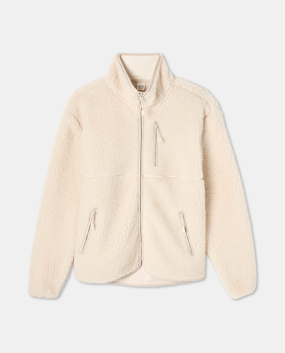 Chaqueta Borreguito Mujer Blanco-4