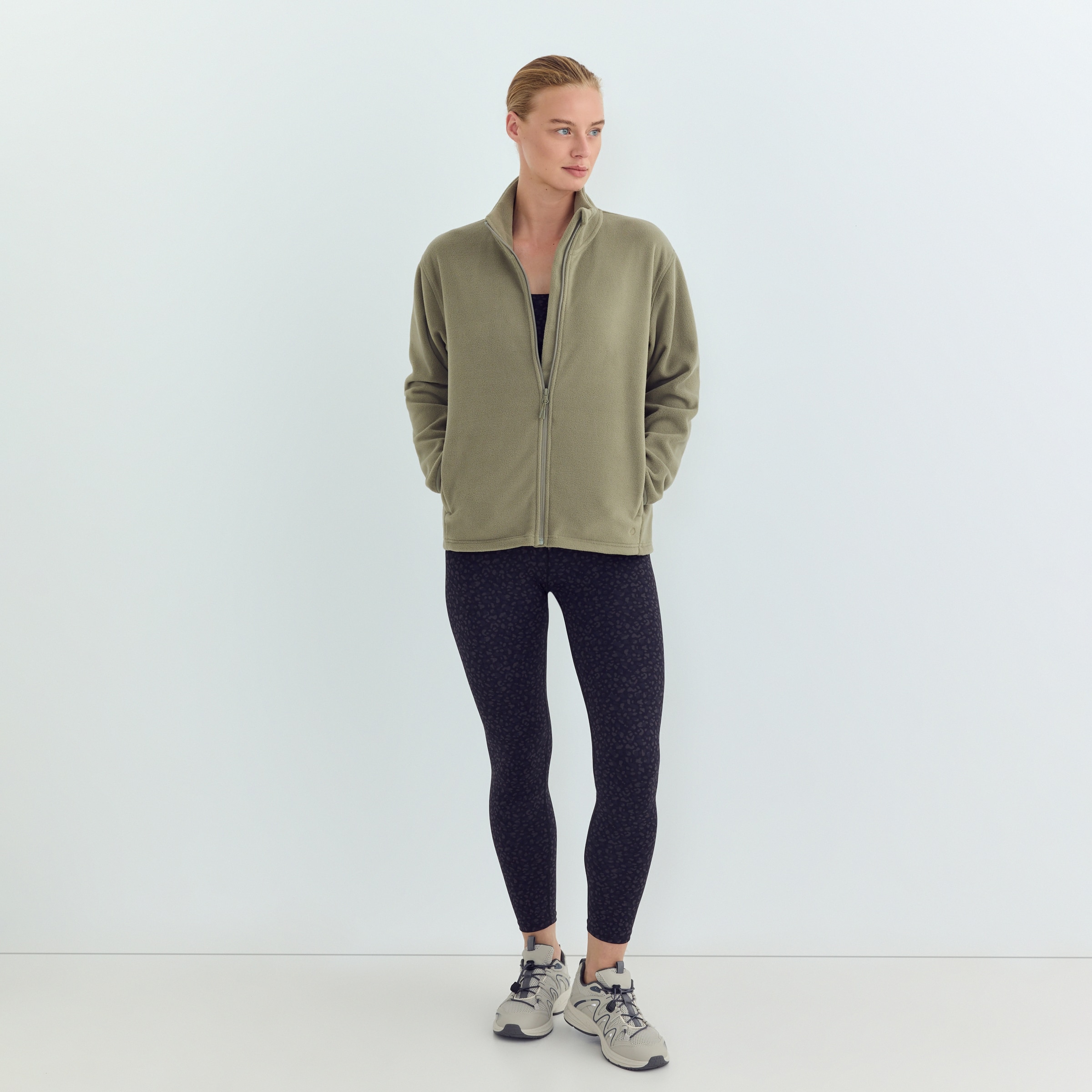 Forro Polar Mujer Verde-2