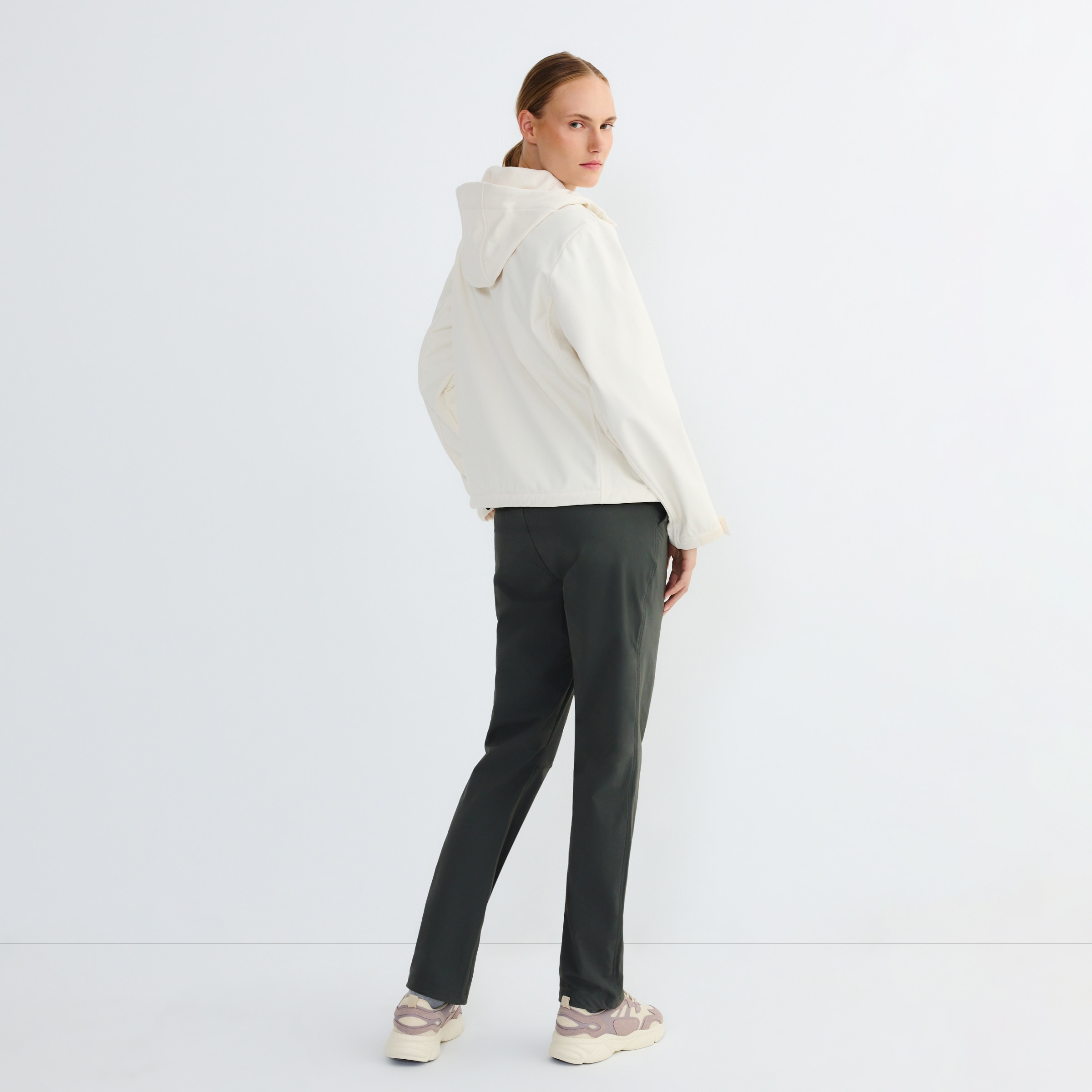 Chaqueta Softshell Mujer Repelente Al Agua 120 Crudo-3