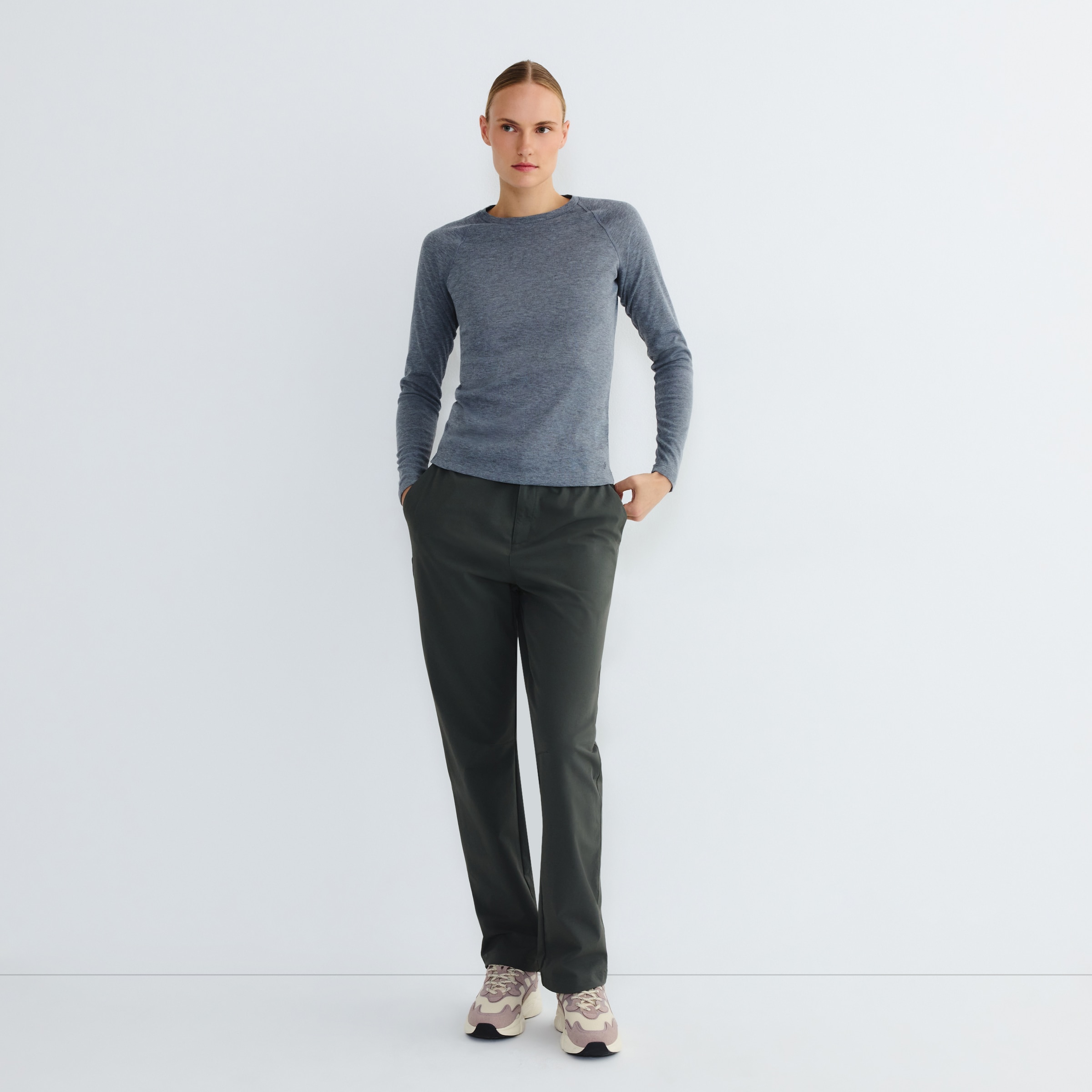Camiseta Térmica Mujer Gris-2